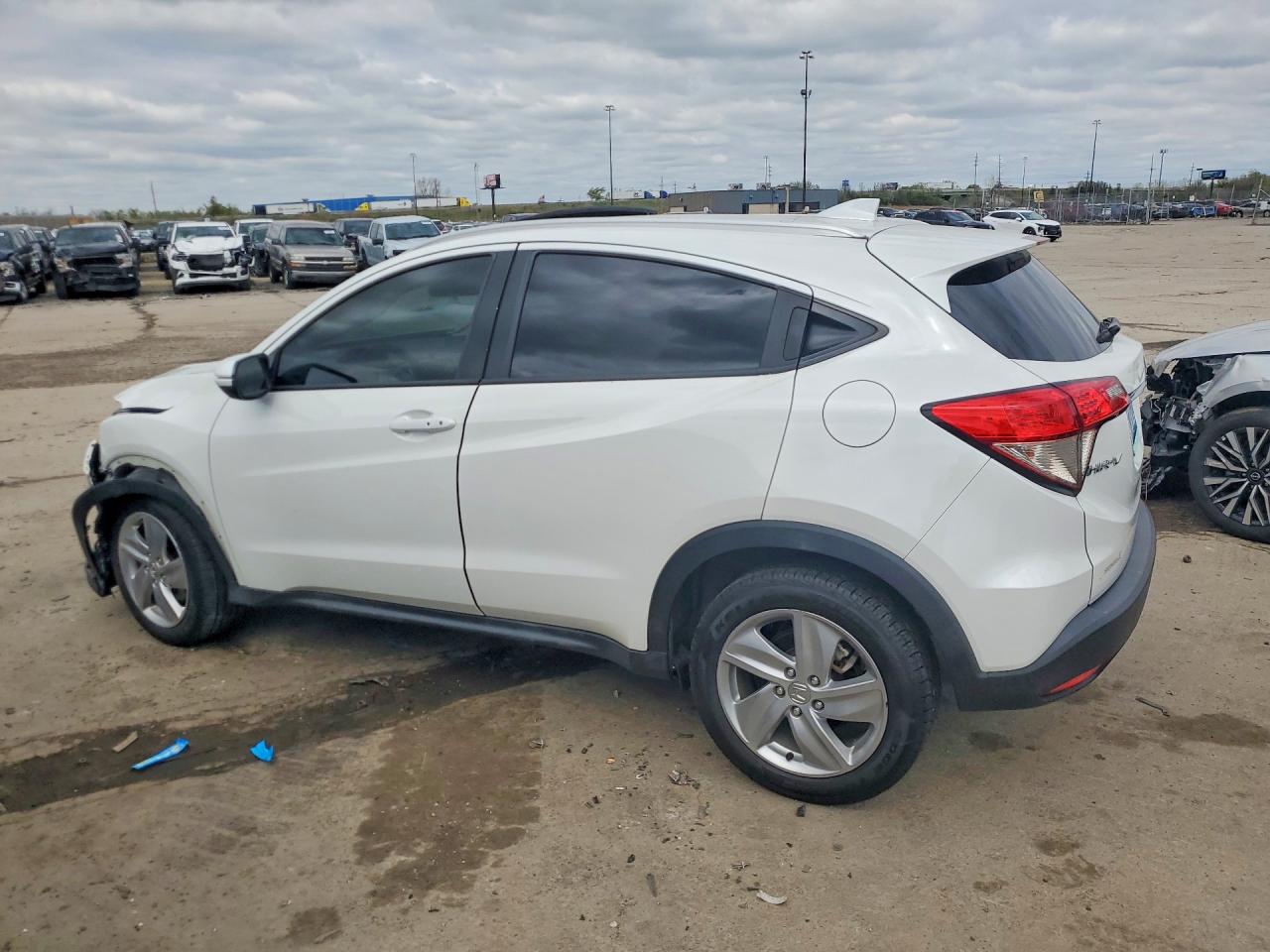 2019 Honda Hr-v Ex White vin: 3CZRU6H57KM719772