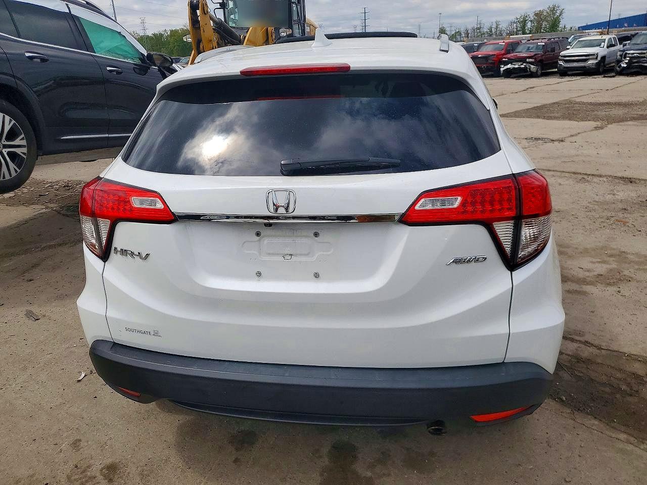 2019 Honda Hr-v Ex White vin: 3CZRU6H57KM719772