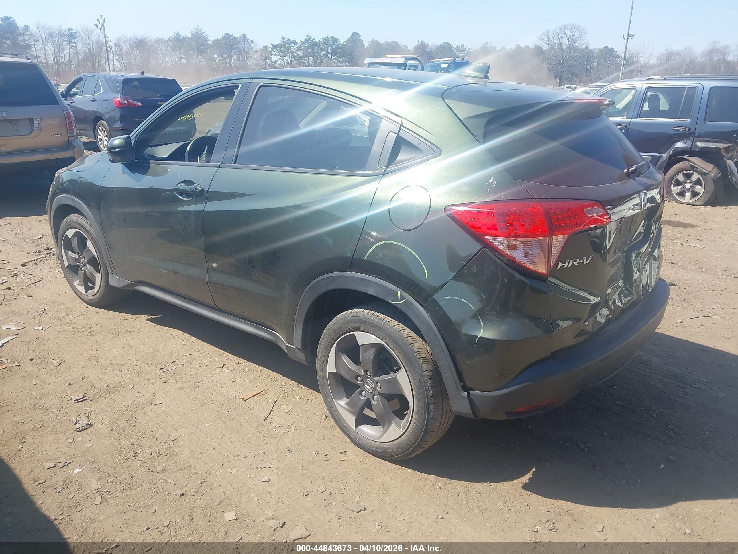 2018 Honda Hr-v Ex Green vin: 3CZRU6H58JG705070