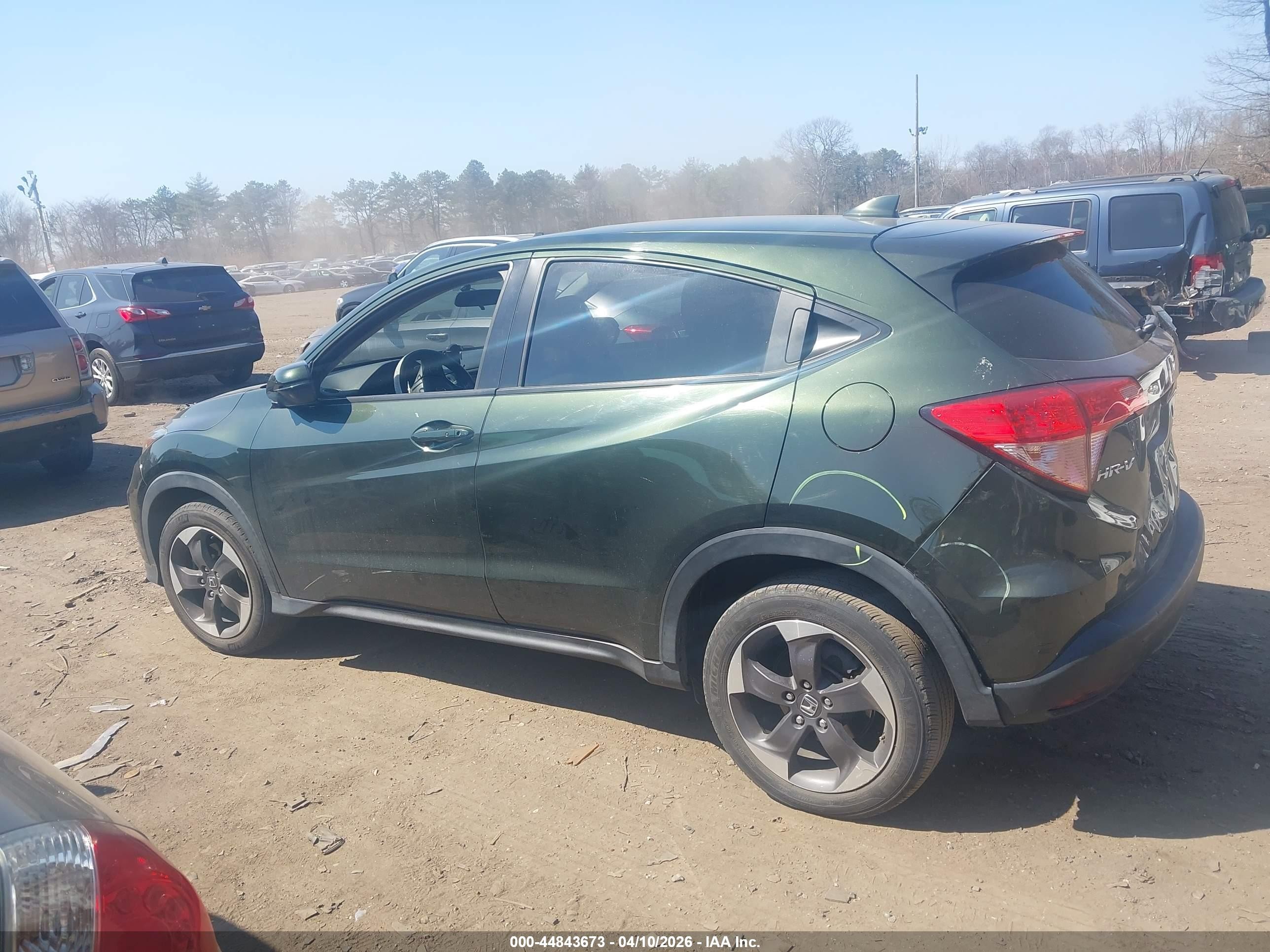 2018 Honda Hr-v Ex Green vin: 3CZRU6H58JG705070