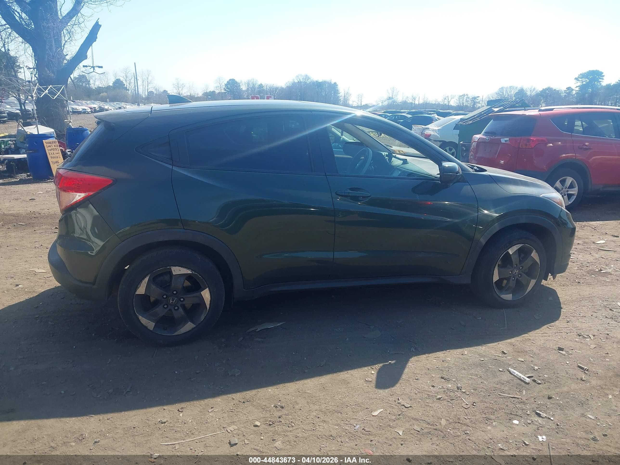 2018 Honda Hr-v Ex Green vin: 3CZRU6H58JG705070