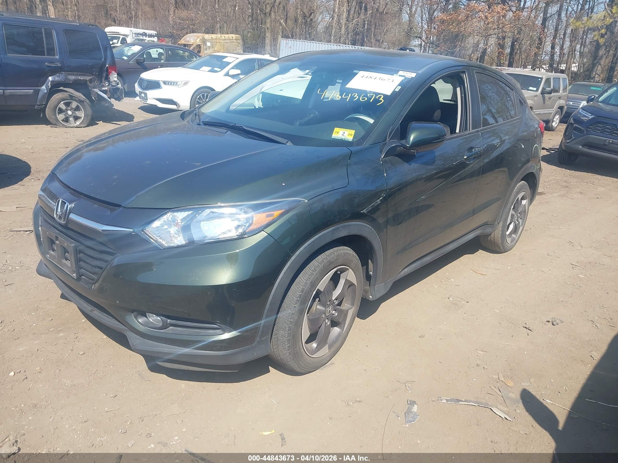 2018 Honda Hr-v Ex Green vin: 3CZRU6H58JG705070