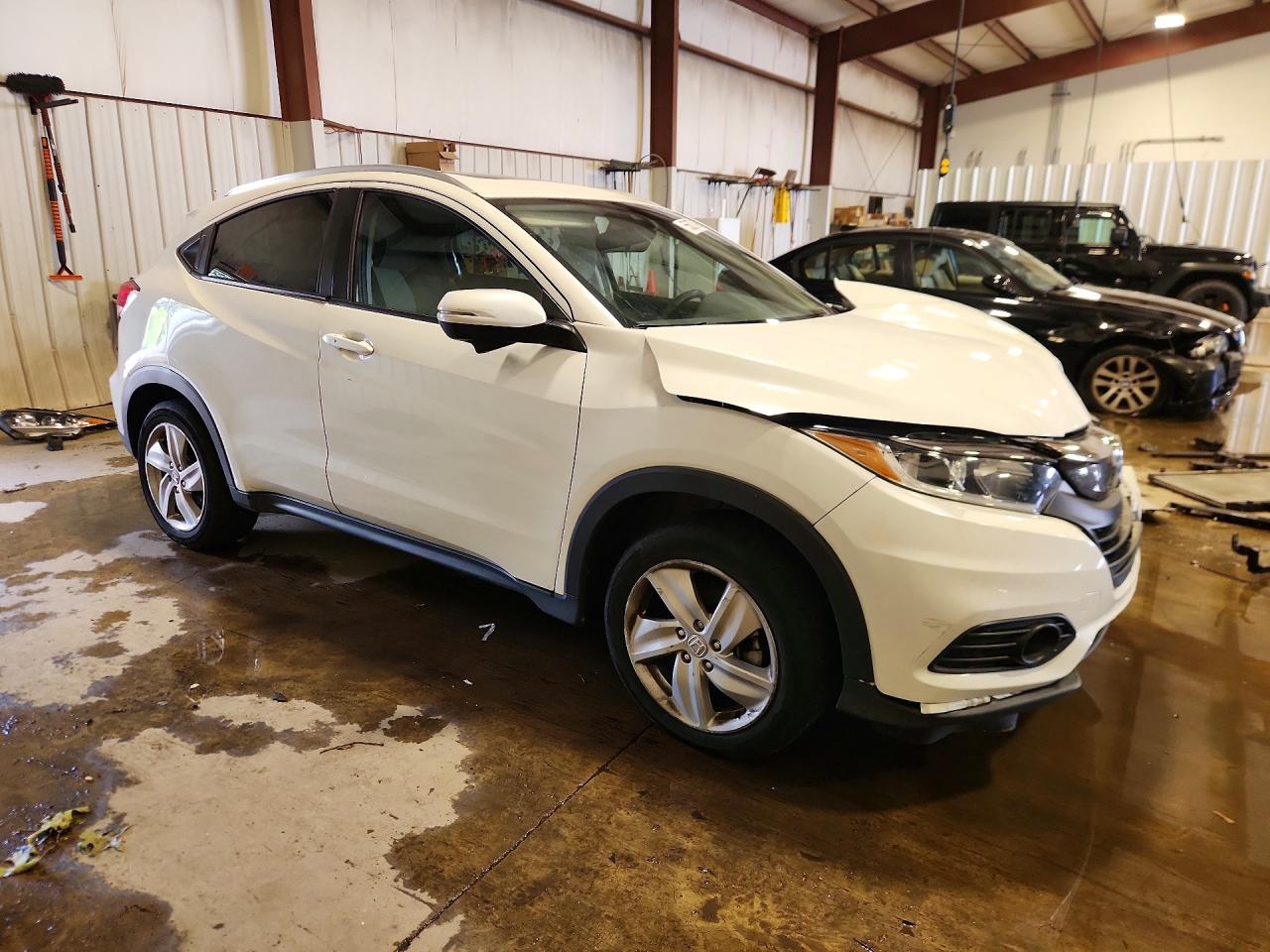 2019 Honda Hr-v Ex White vin: 3CZRU6H58KM718940