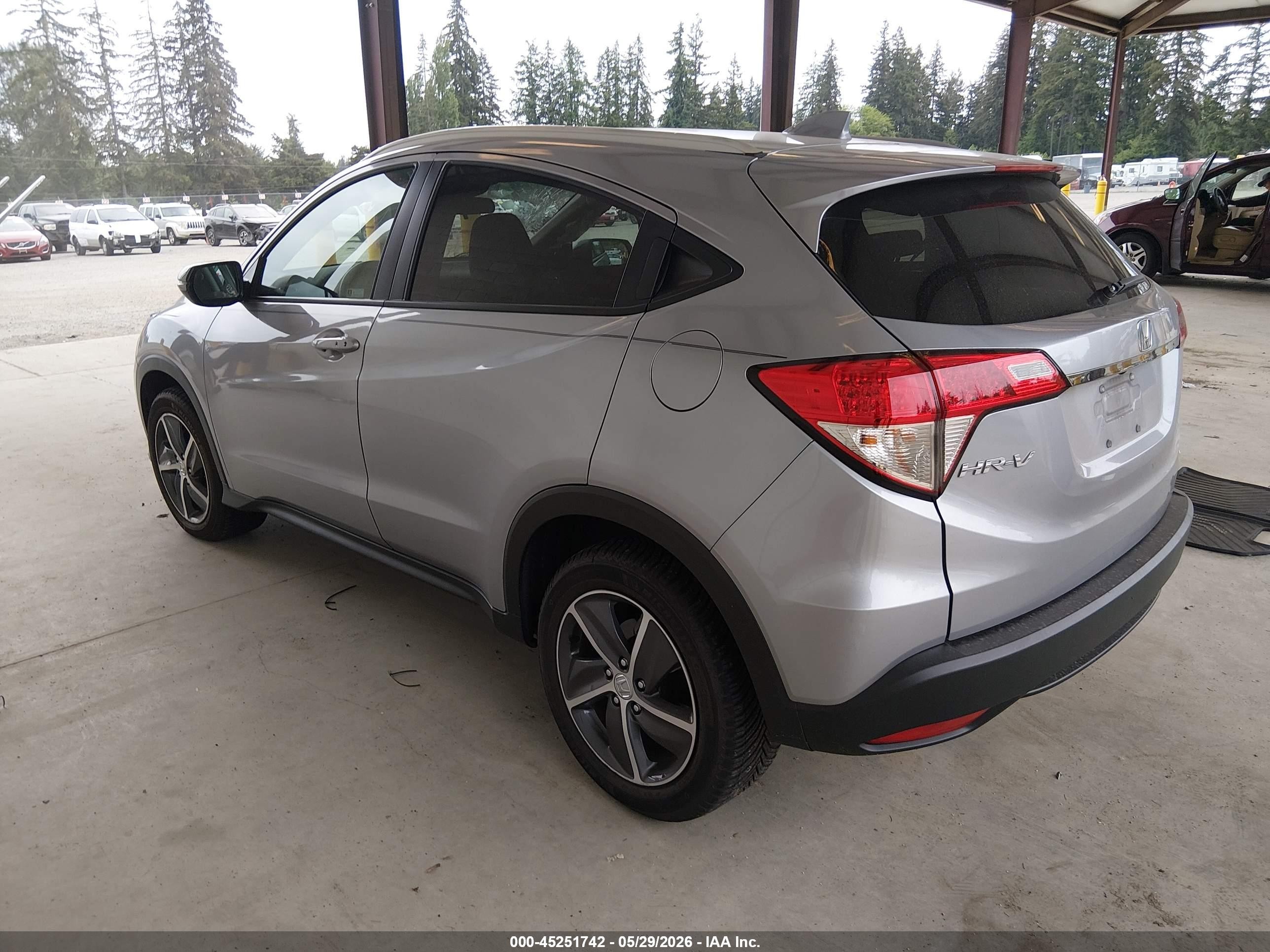2022 Honda Hr-v Awd Ex Silver vin: 3CZRU6H58NM729974