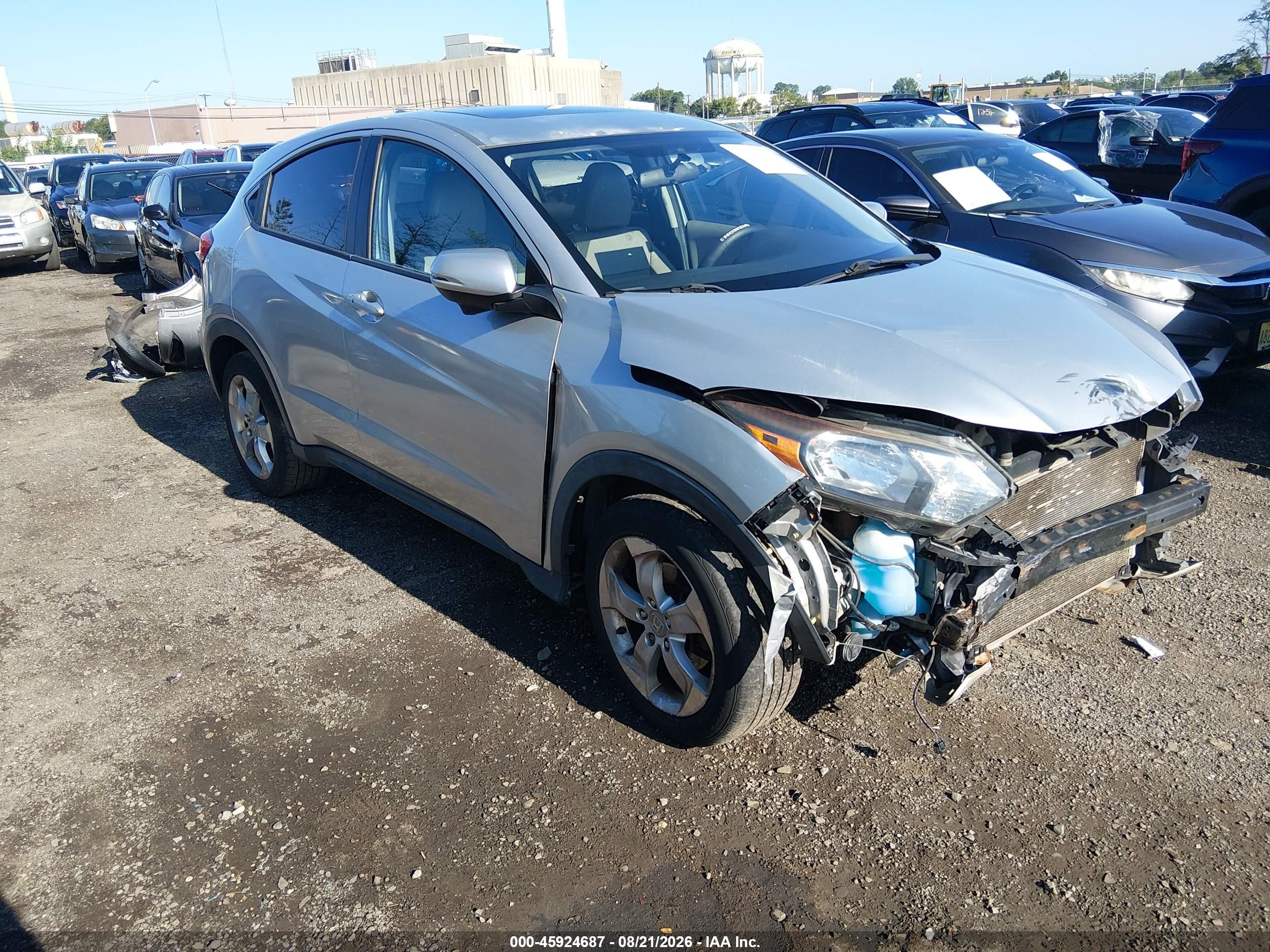 2016 Honda Hr-v Ex Silver vin: 3CZRU6H59GM705248