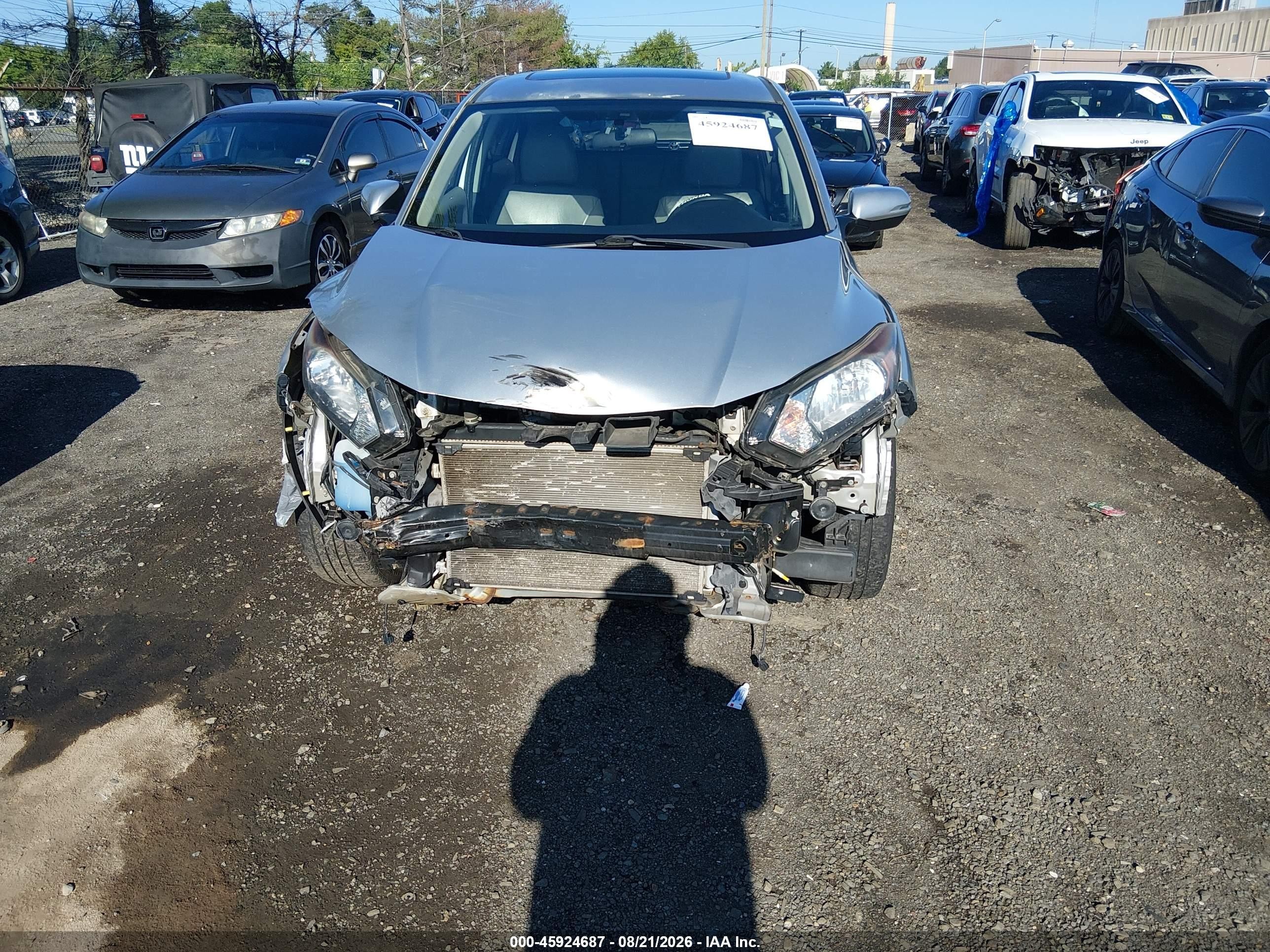 2016 Honda Hr-v Ex Silver vin: 3CZRU6H59GM705248