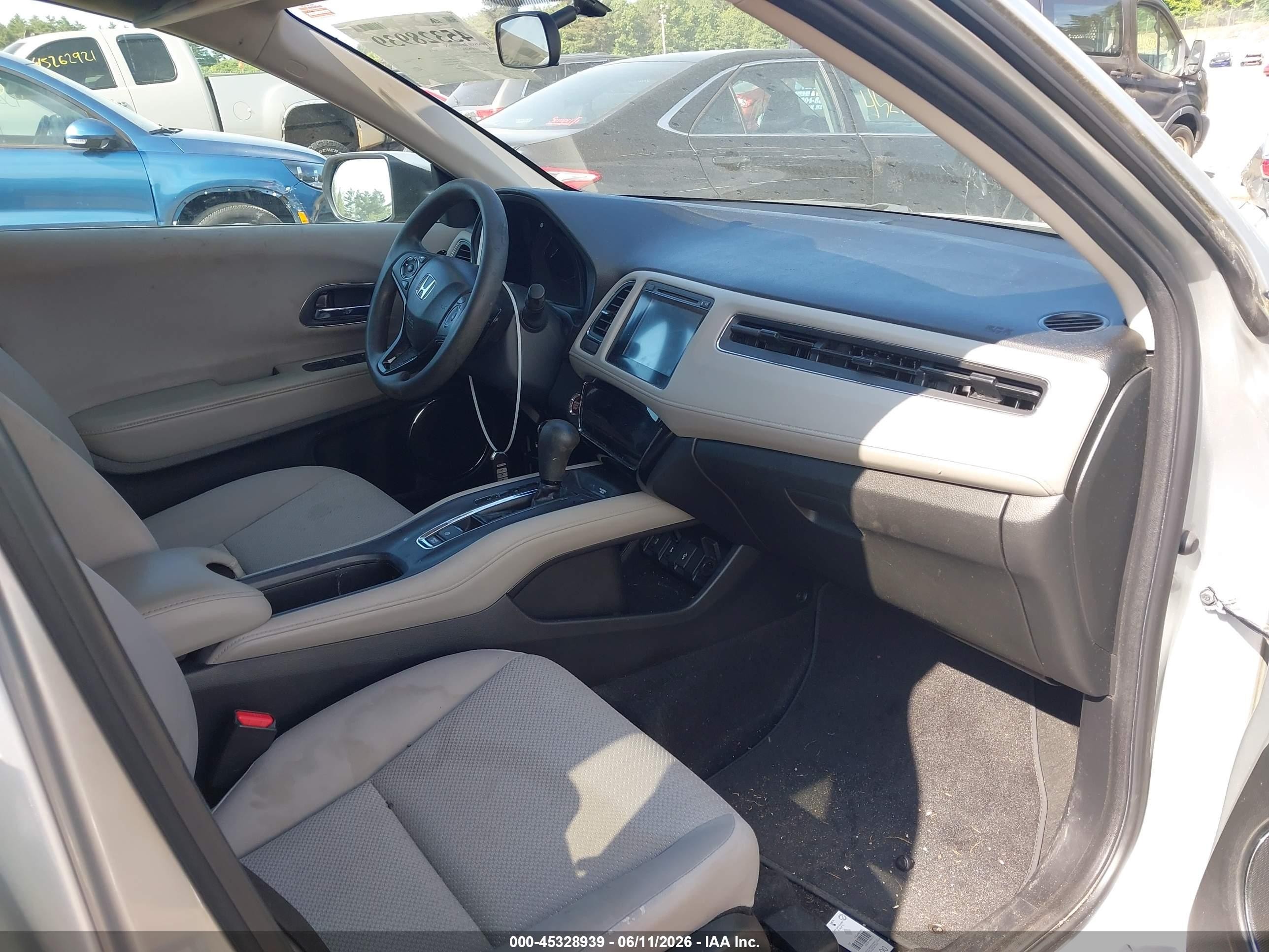 2016 Honda Hr-v Ex Silver vin: 3CZRU6H59GM716766