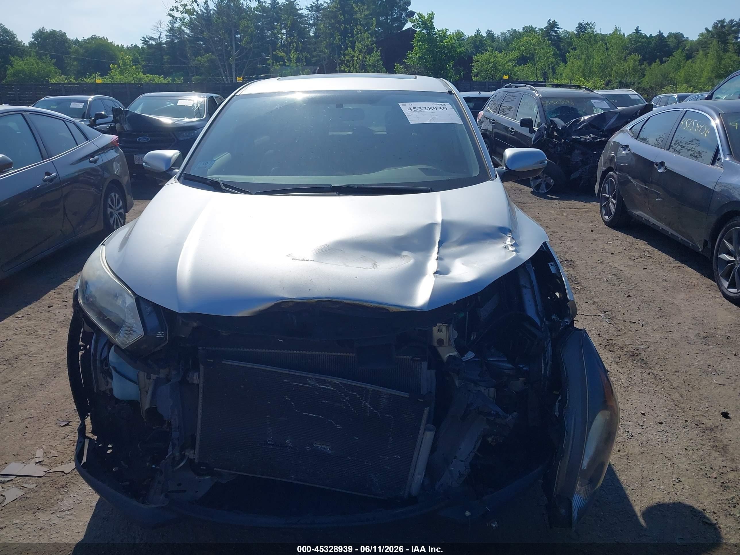 2016 Honda Hr-v Ex Silver vin: 3CZRU6H59GM716766