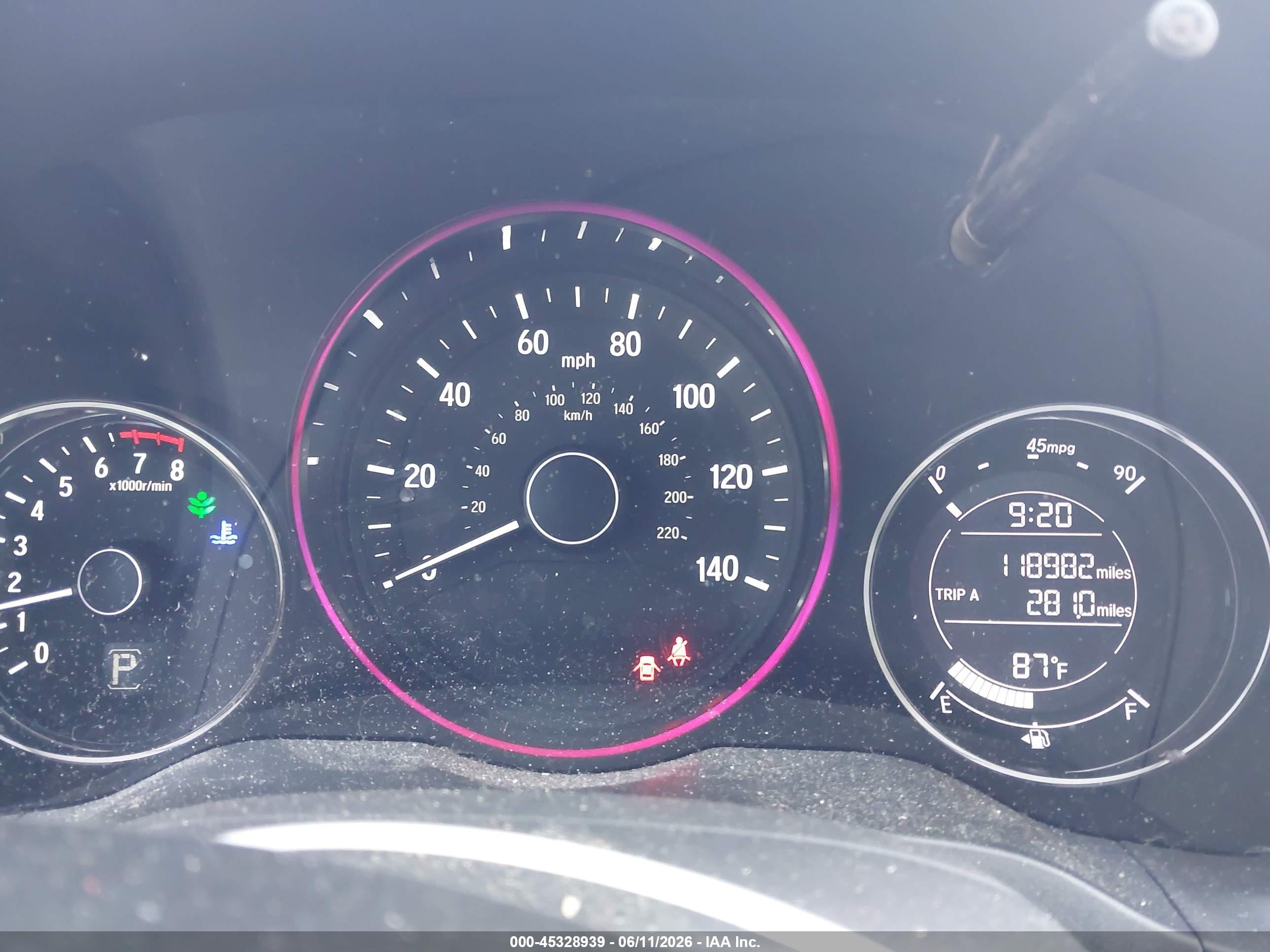 2016 Honda Hr-v Ex Silver vin: 3CZRU6H59GM716766