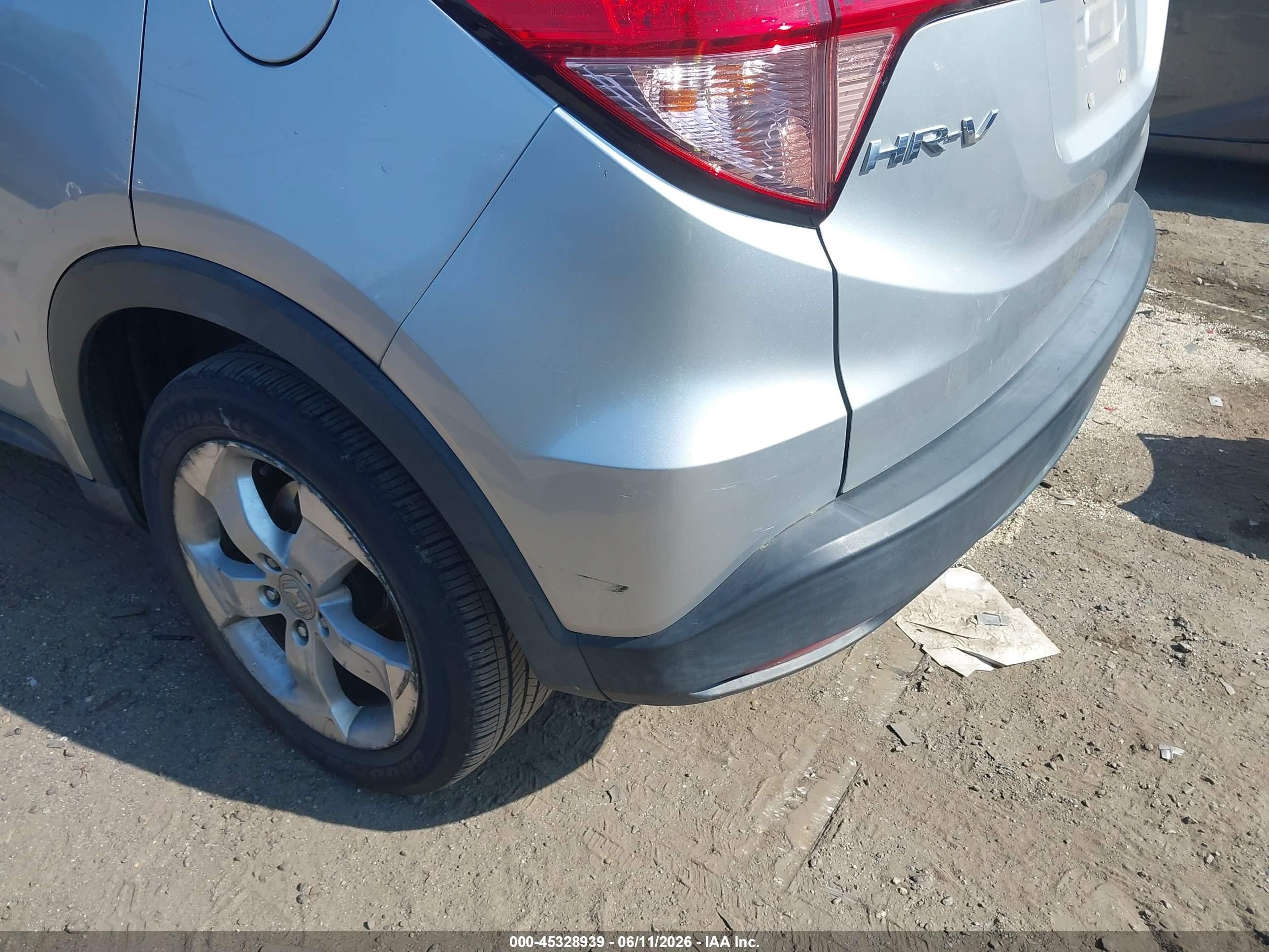 2016 Honda Hr-v Ex Silver vin: 3CZRU6H59GM716766