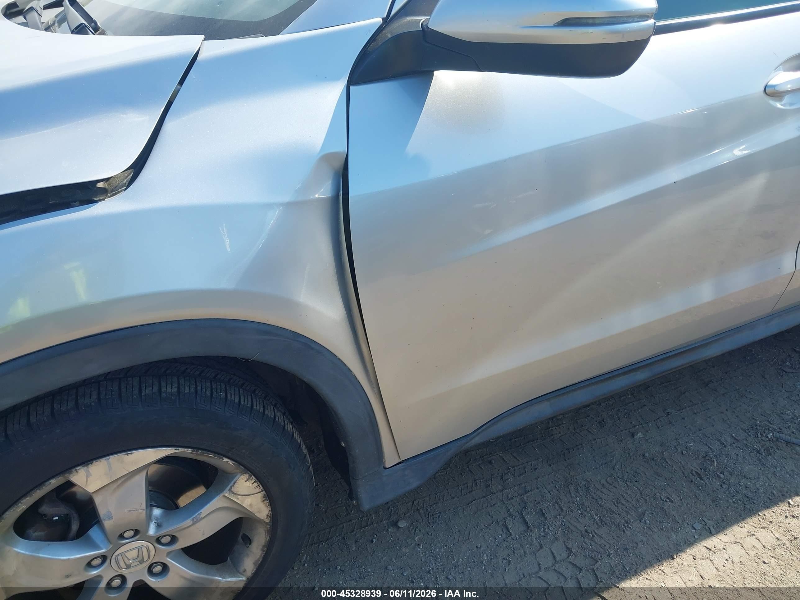 2016 Honda Hr-v Ex Silver vin: 3CZRU6H59GM716766