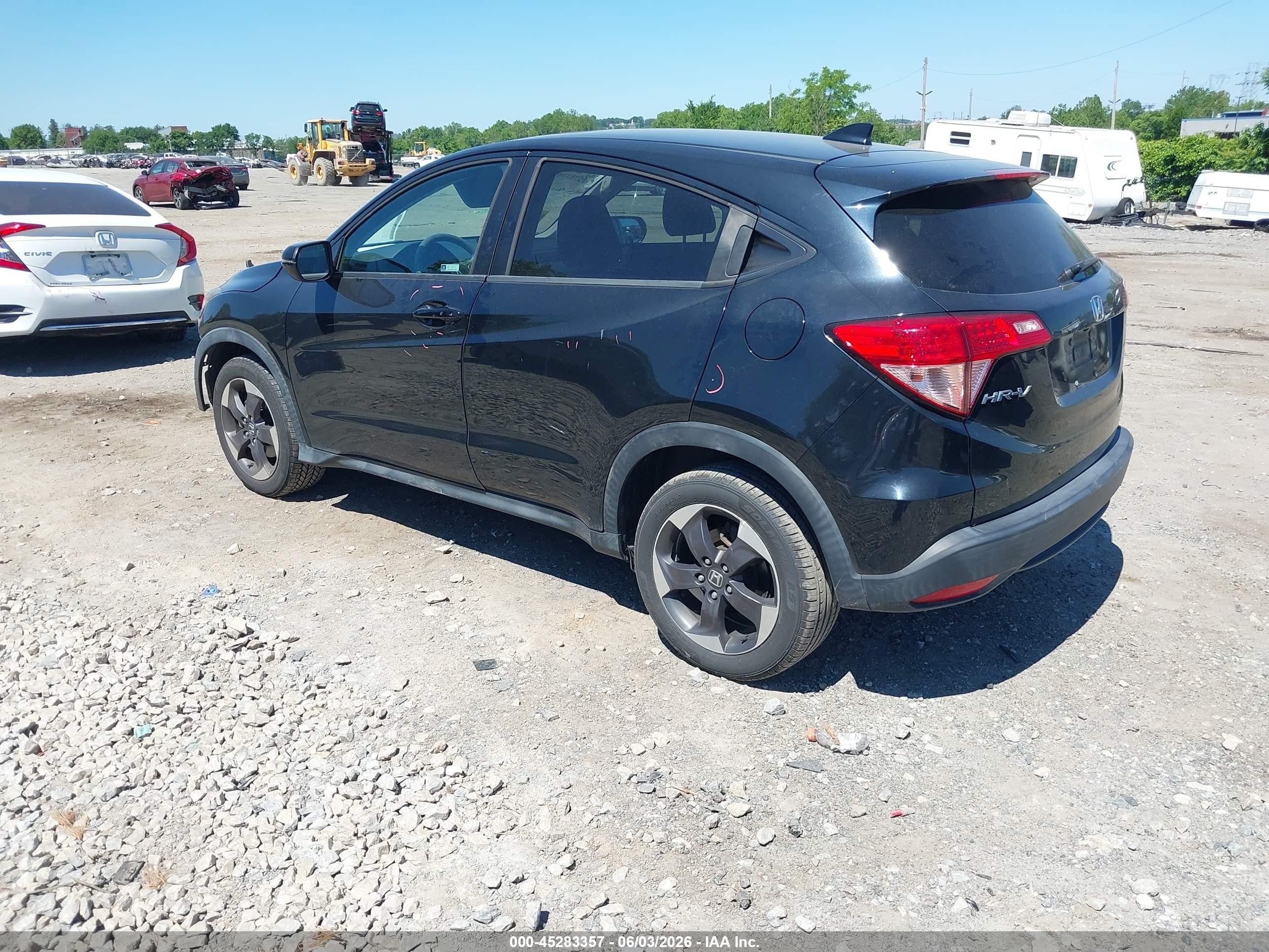 2018 Honda Hr-v Ex Black vin: 3CZRU6H59JM727967