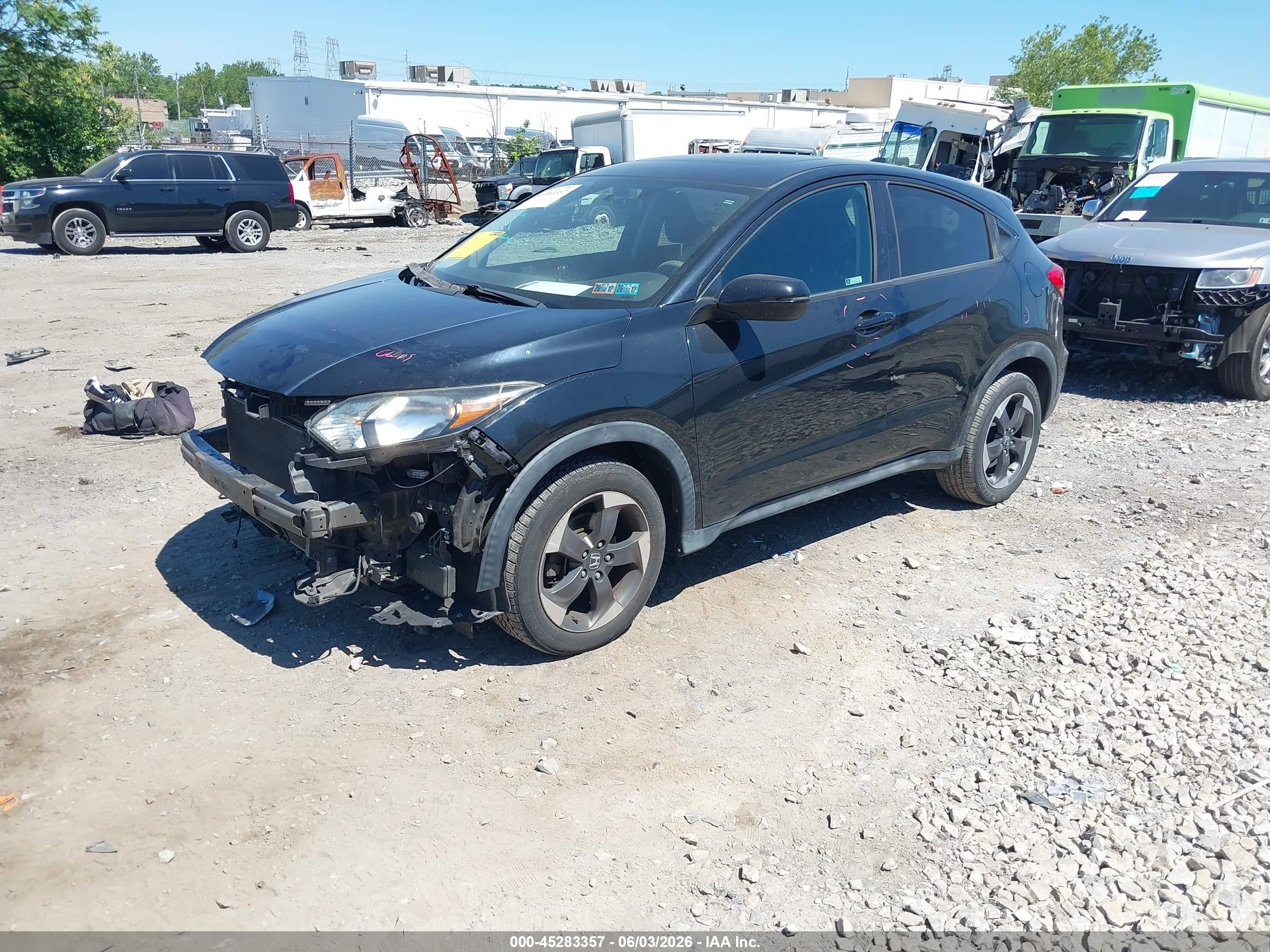 2018 Honda Hr-v Ex Black vin: 3CZRU6H59JM727967