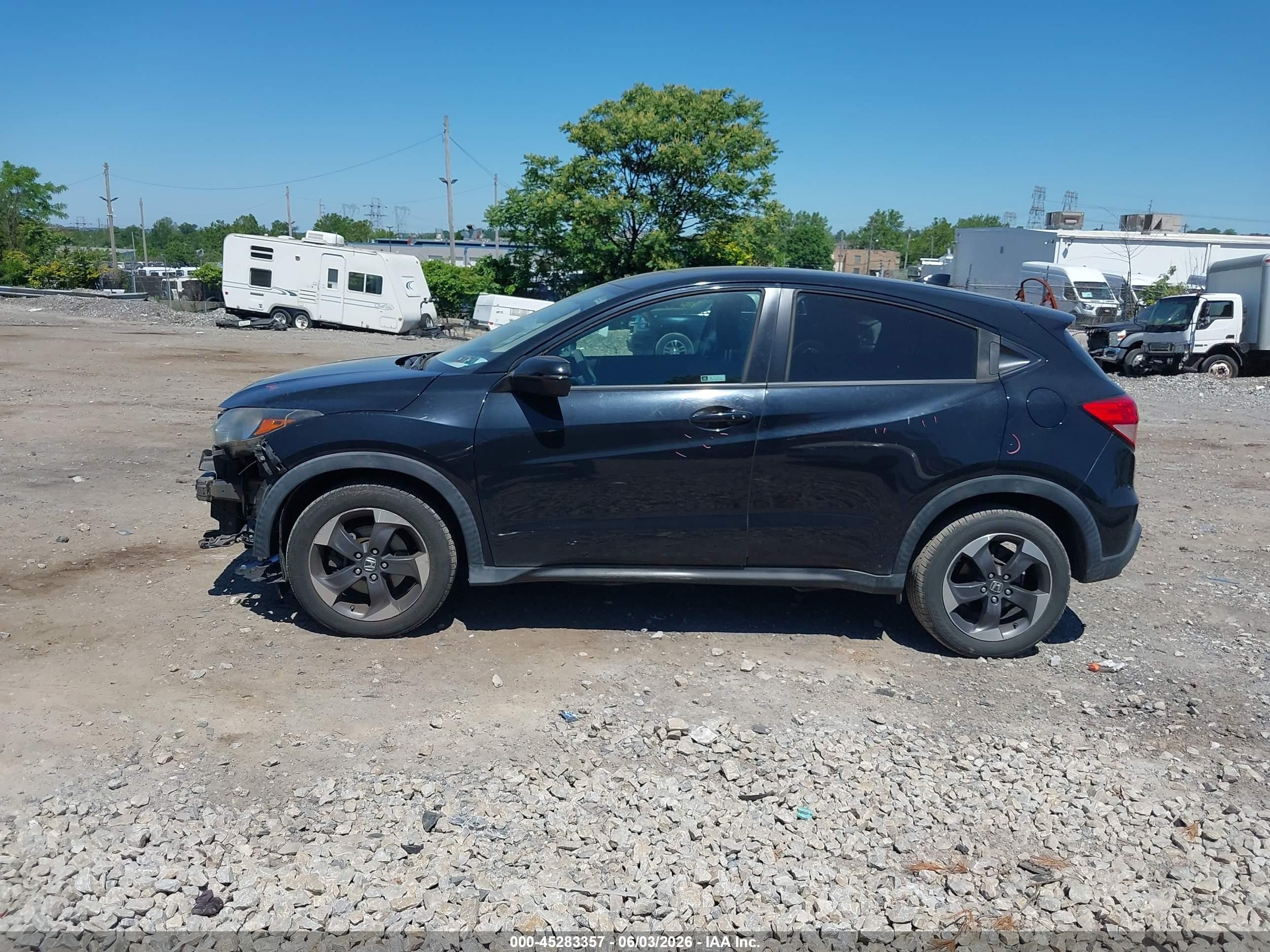 2018 Honda Hr-v Ex Black vin: 3CZRU6H59JM727967