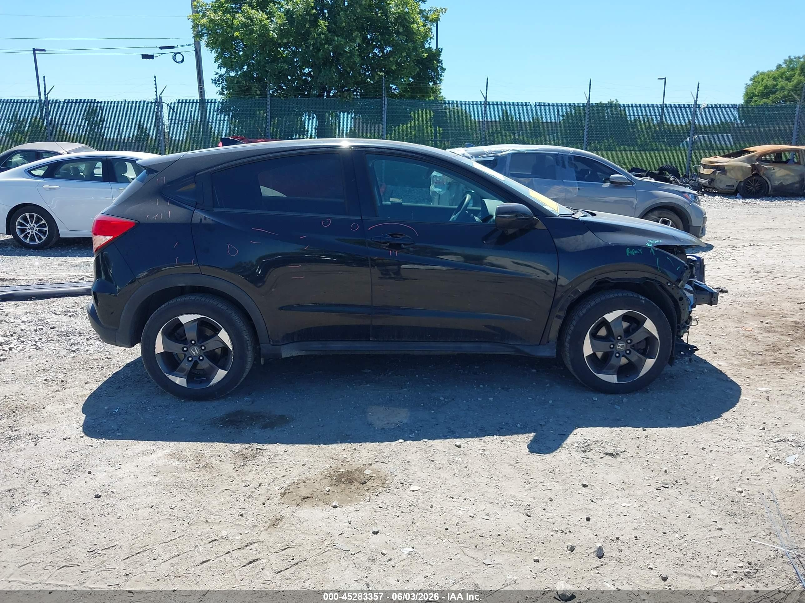 2018 Honda Hr-v Ex Black vin: 3CZRU6H59JM727967
