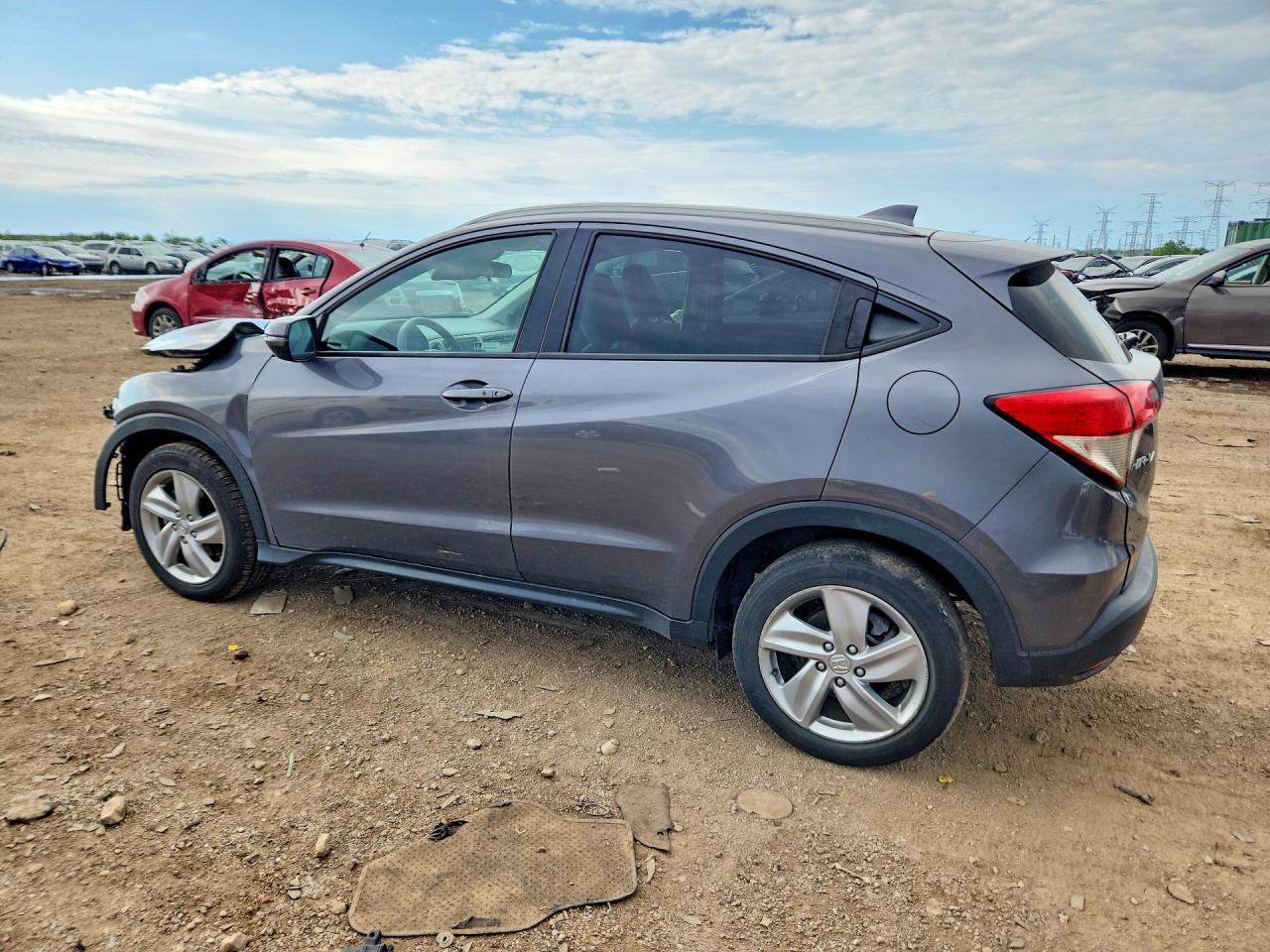 2020 Honda Hr-v Ex Gray vin: 3CZRU6H59LM701890