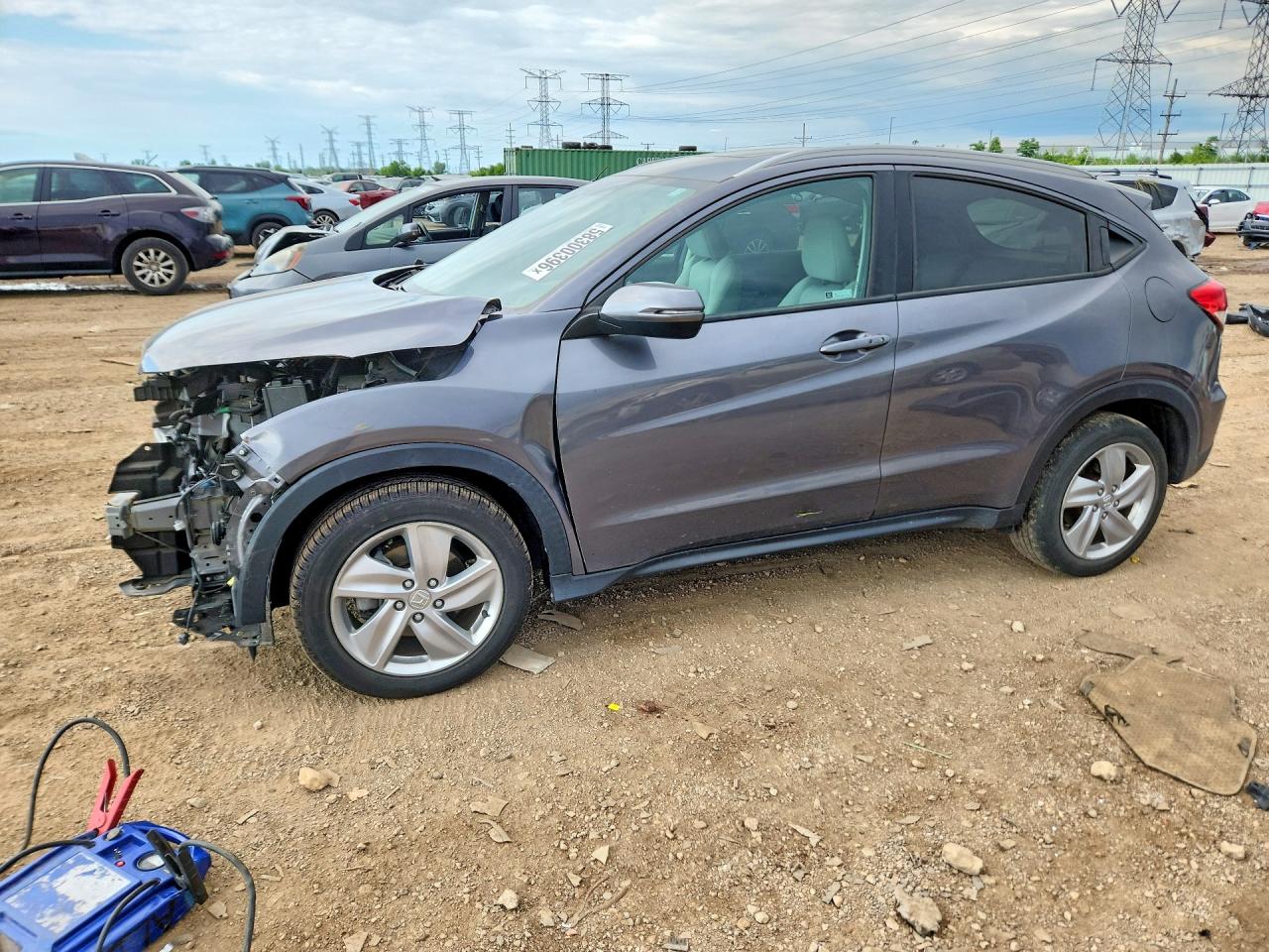 2020 Honda Hr-v Ex Gray vin: 3CZRU6H59LM701890
