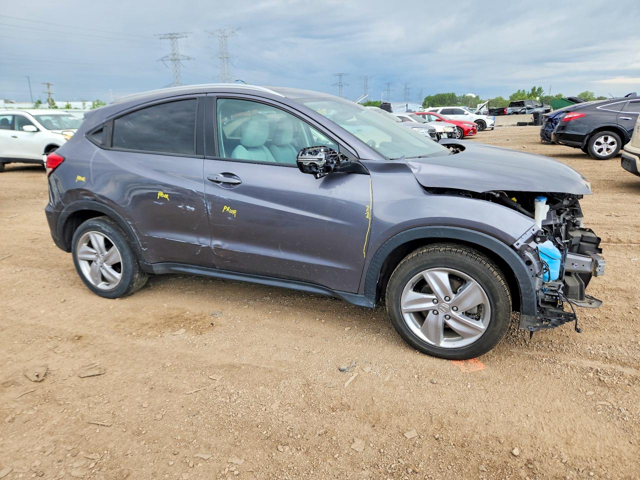 2020 Honda Hr-v Ex Gray vin: 3CZRU6H59LM701890
