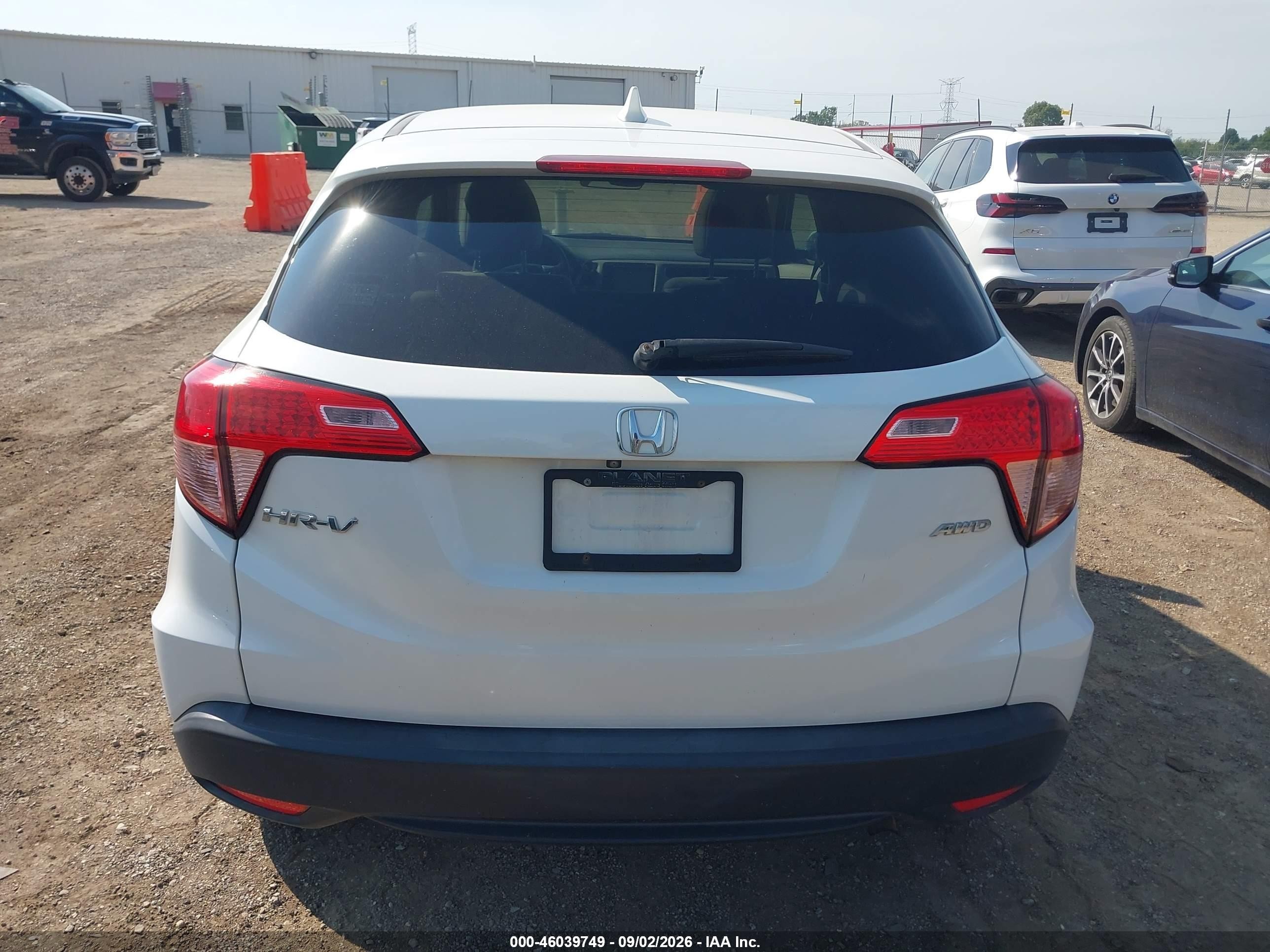 2016 Honda Hr-v Ex White vin: 3CZRU6H5XGM738890