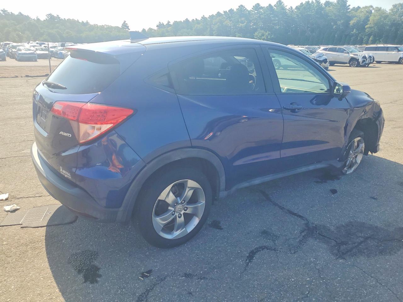 2017 Honda Hr-v Ex Синий vin: 3CZRU6H5XHM701369