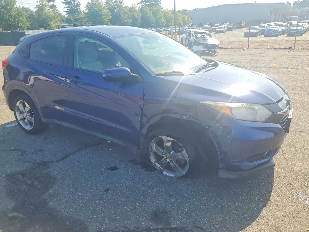 2017 Honda Hr-v Ex Синий vin: 3CZRU6H5XHM701369