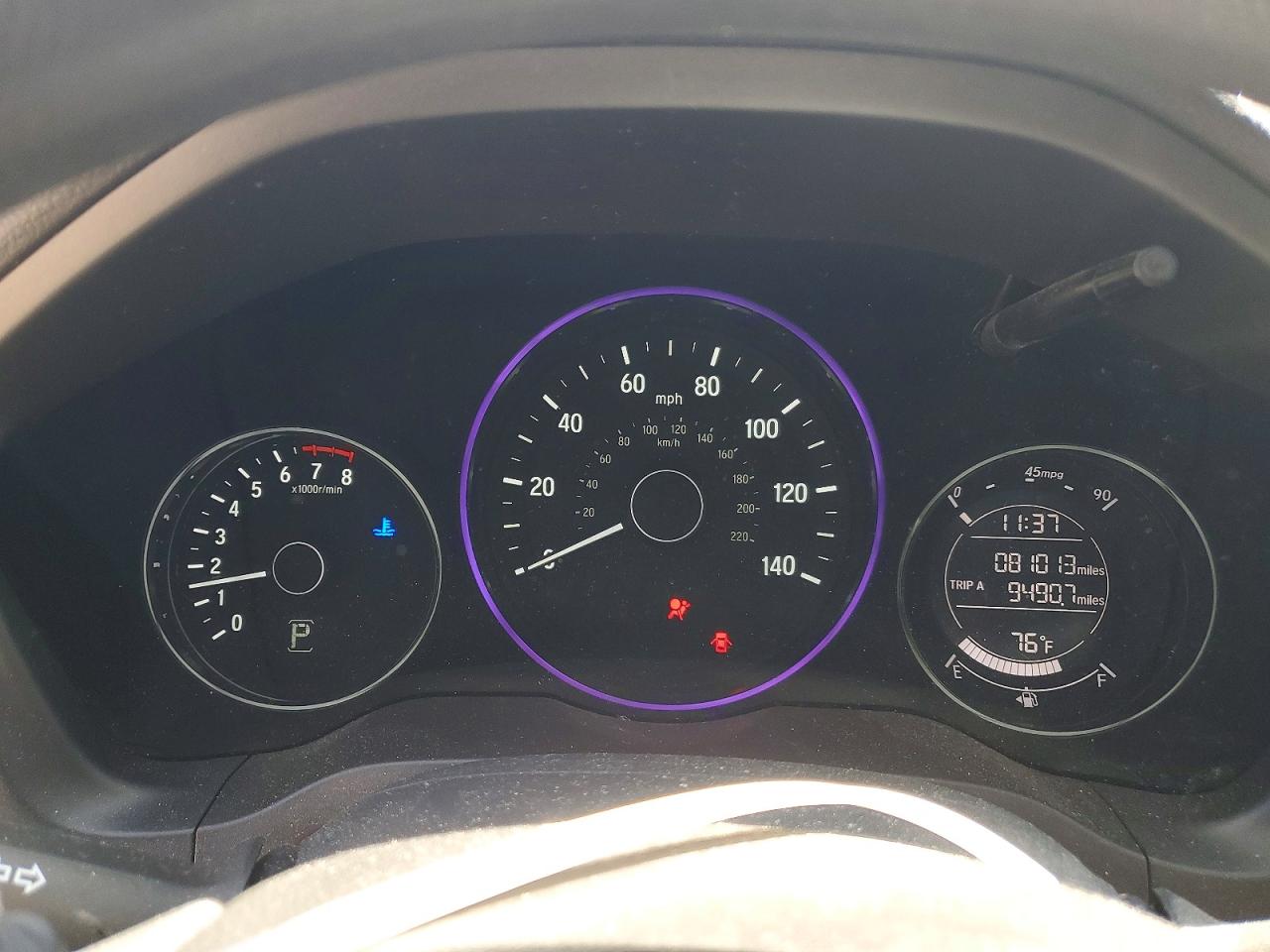 2017 Honda Hr-v Ex Black vin: 3CZRU6H5XHM710637