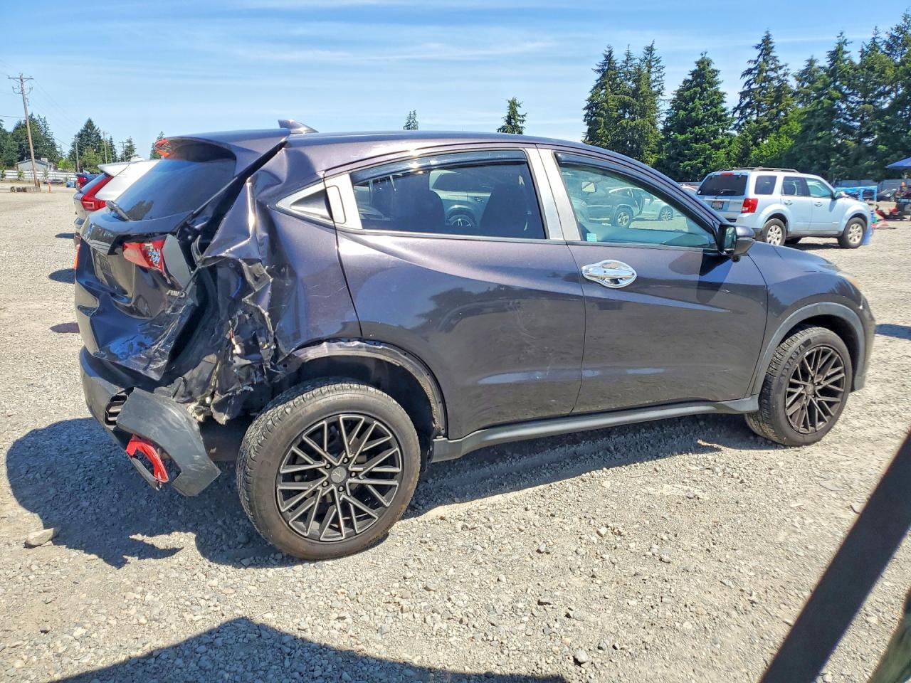2017 Honda Hr-v Ex Black vin: 3CZRU6H5XHM710637