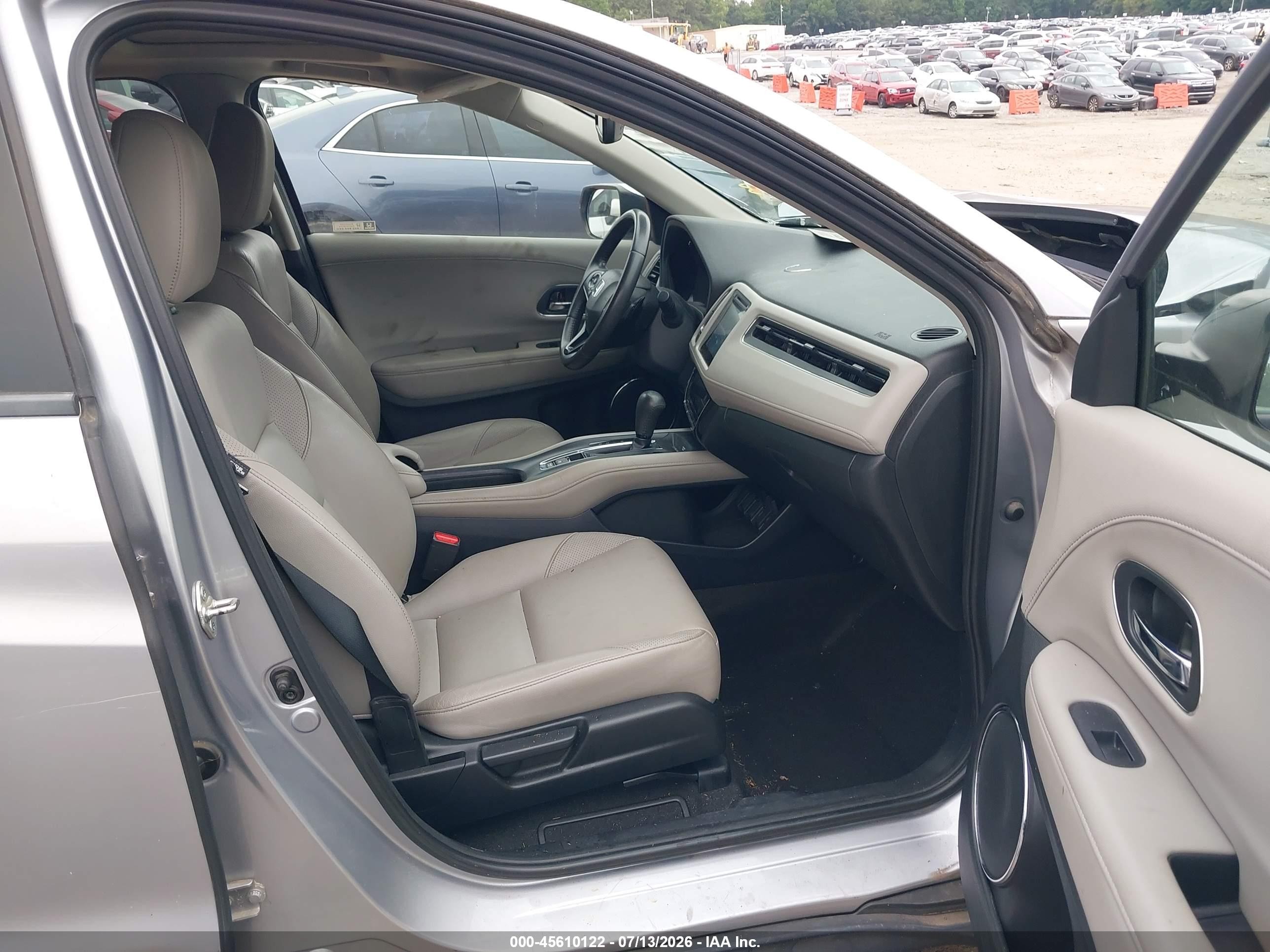 2018 Honda Hr-v Ex-l Silver vin: 3CZRU6H70JM716583