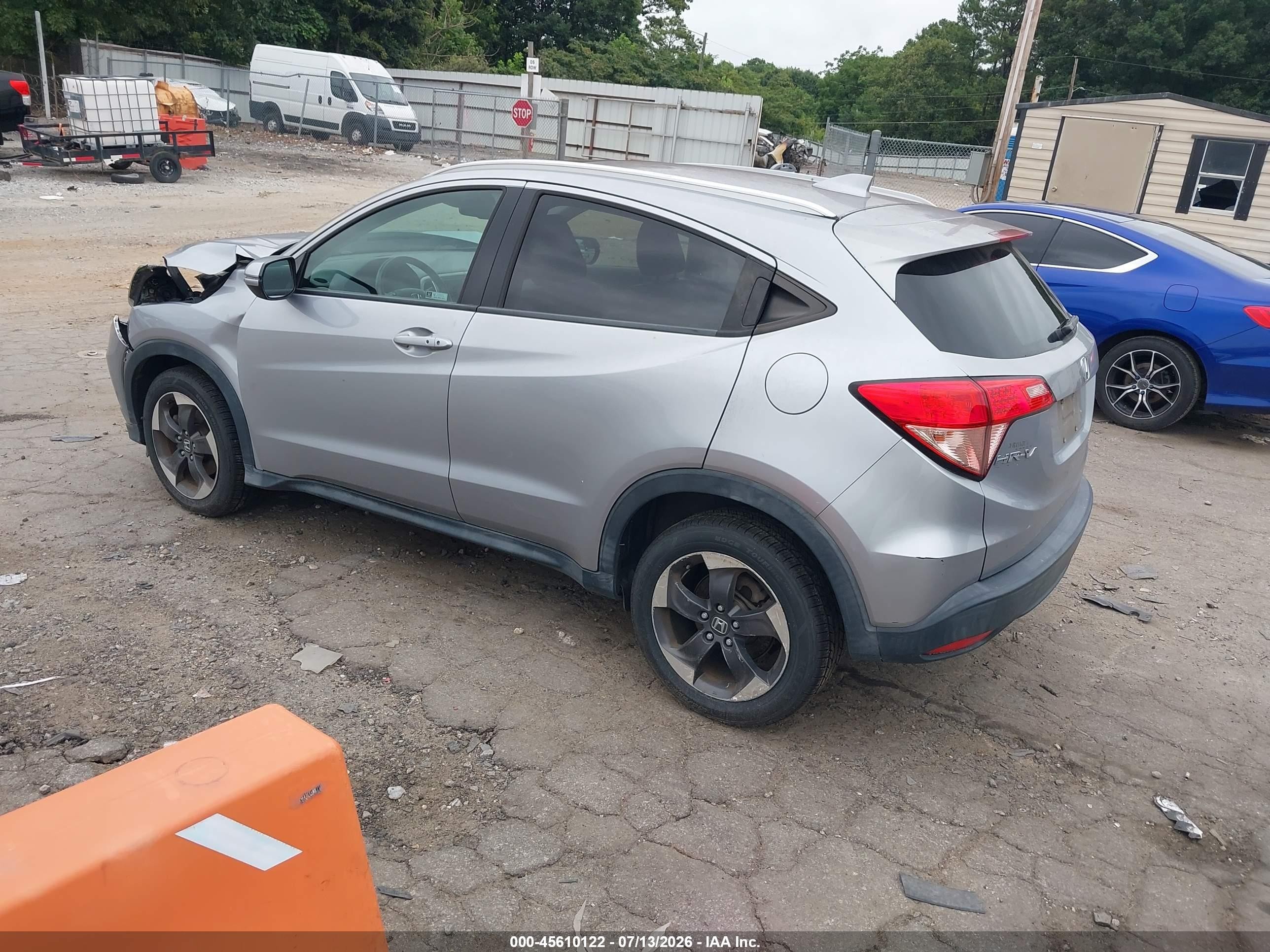 2018 Honda Hr-v Ex-l Silver vin: 3CZRU6H70JM716583