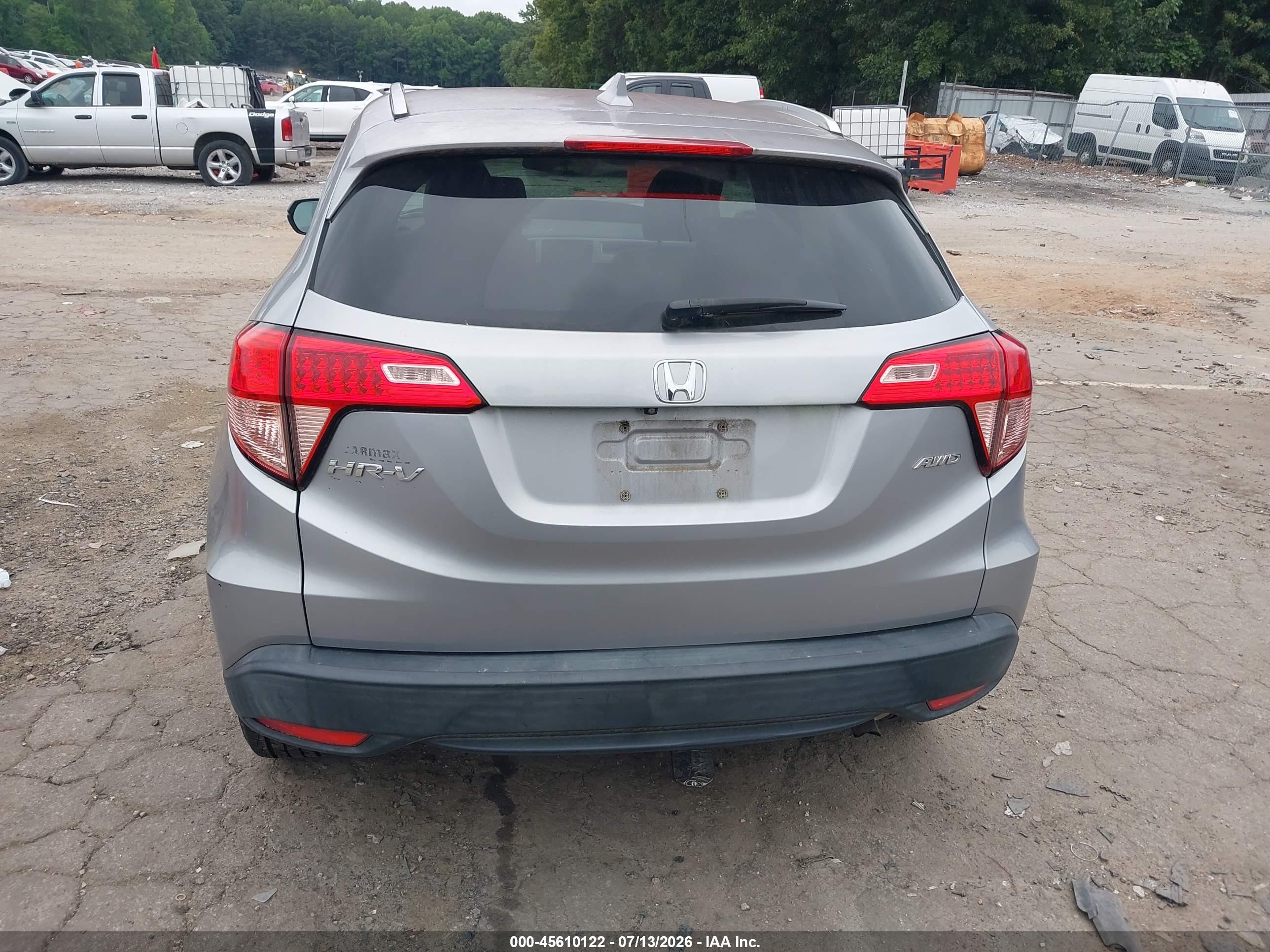 2018 Honda Hr-v Ex-l Silver vin: 3CZRU6H70JM716583