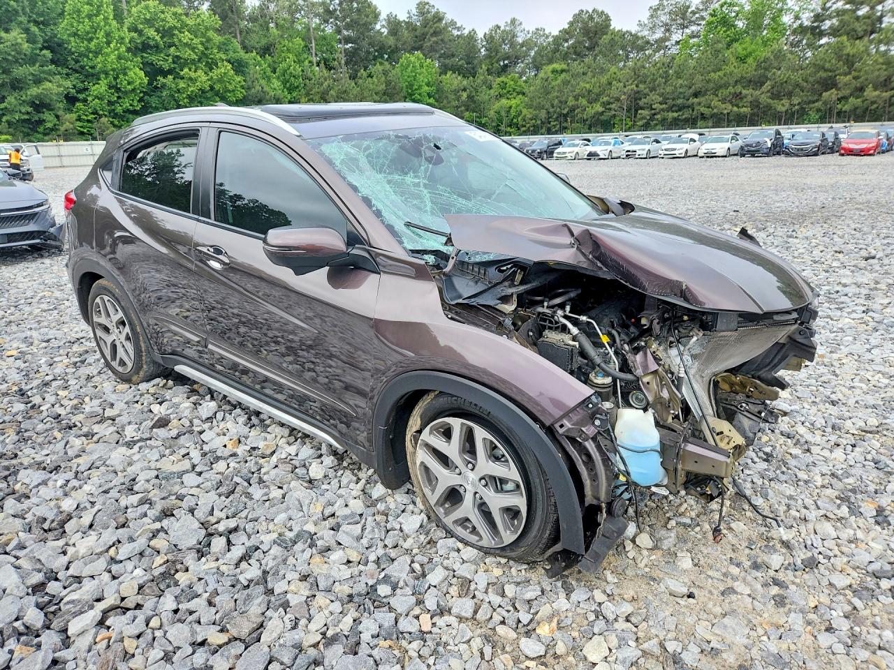 2019 Honda Hr-v Exl Maroon vin: 3CZRU6H71KM716982