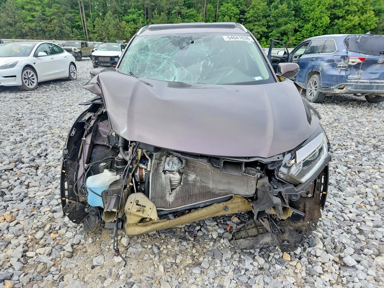 2019 Honda Hr-v Exl Maroon vin: 3CZRU6H71KM716982