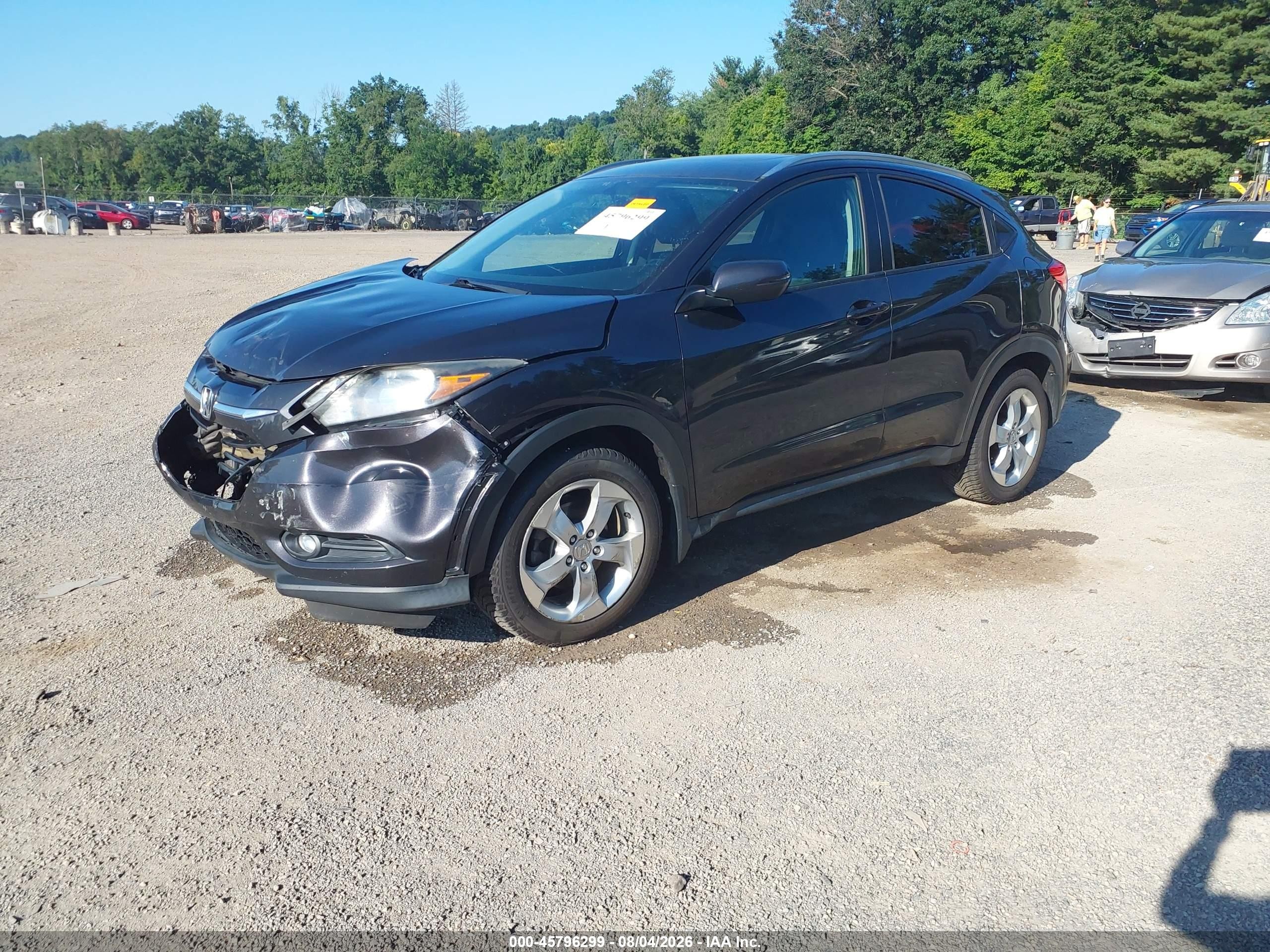 2016 Honda Hr-v Ex-l Black vin: 3CZRU6H72GM709871