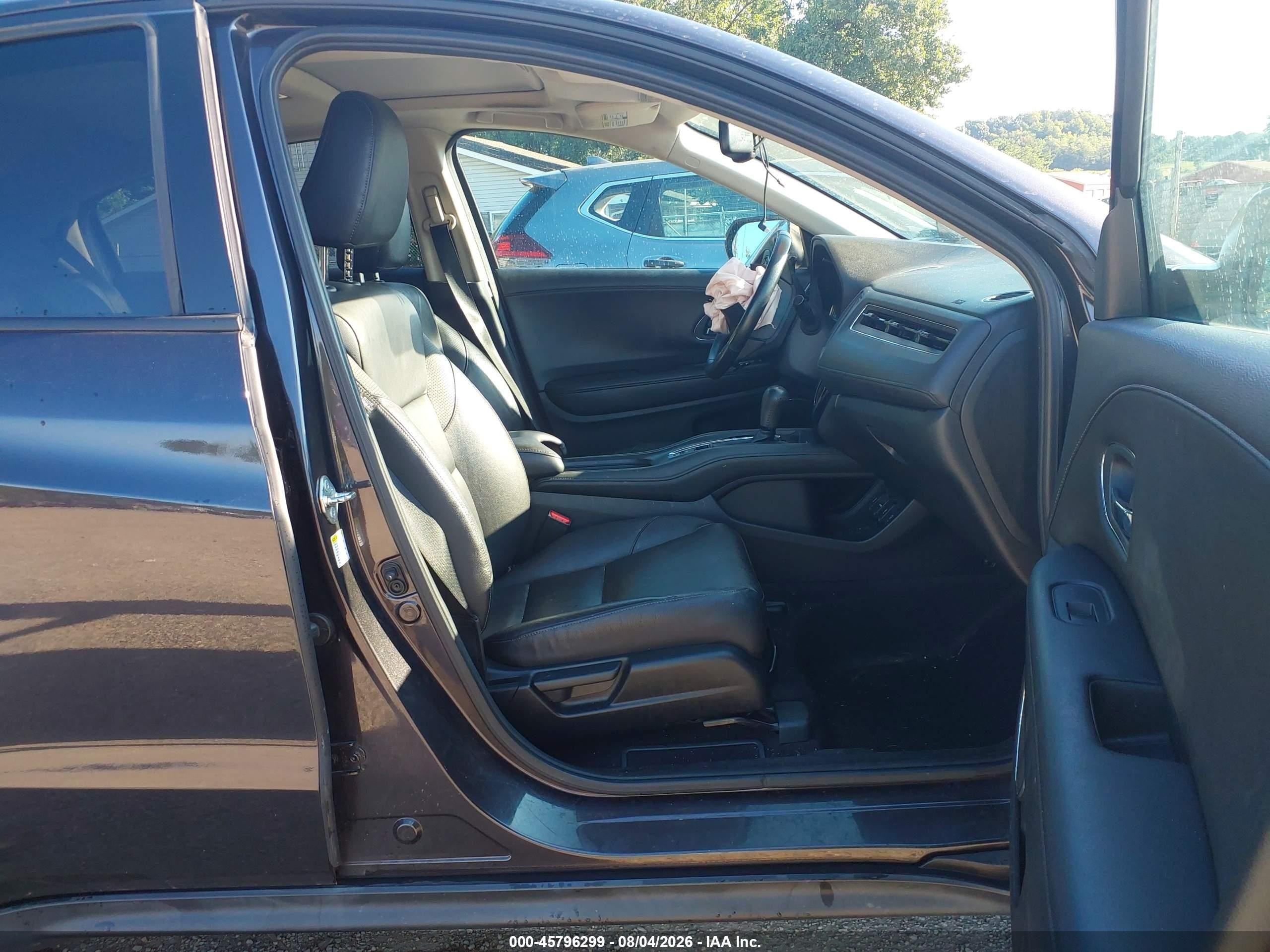 2016 Honda Hr-v Ex-l Black vin: 3CZRU6H72GM709871