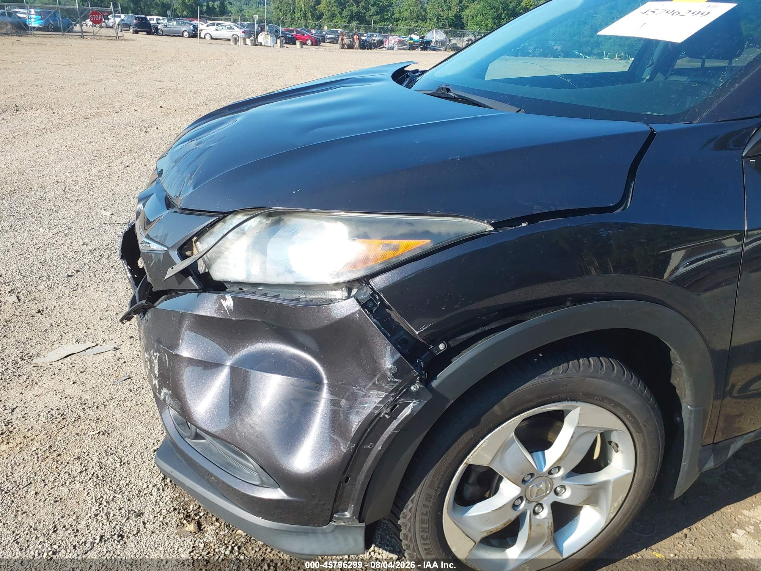 2016 Honda Hr-v Ex-l Black vin: 3CZRU6H72GM709871