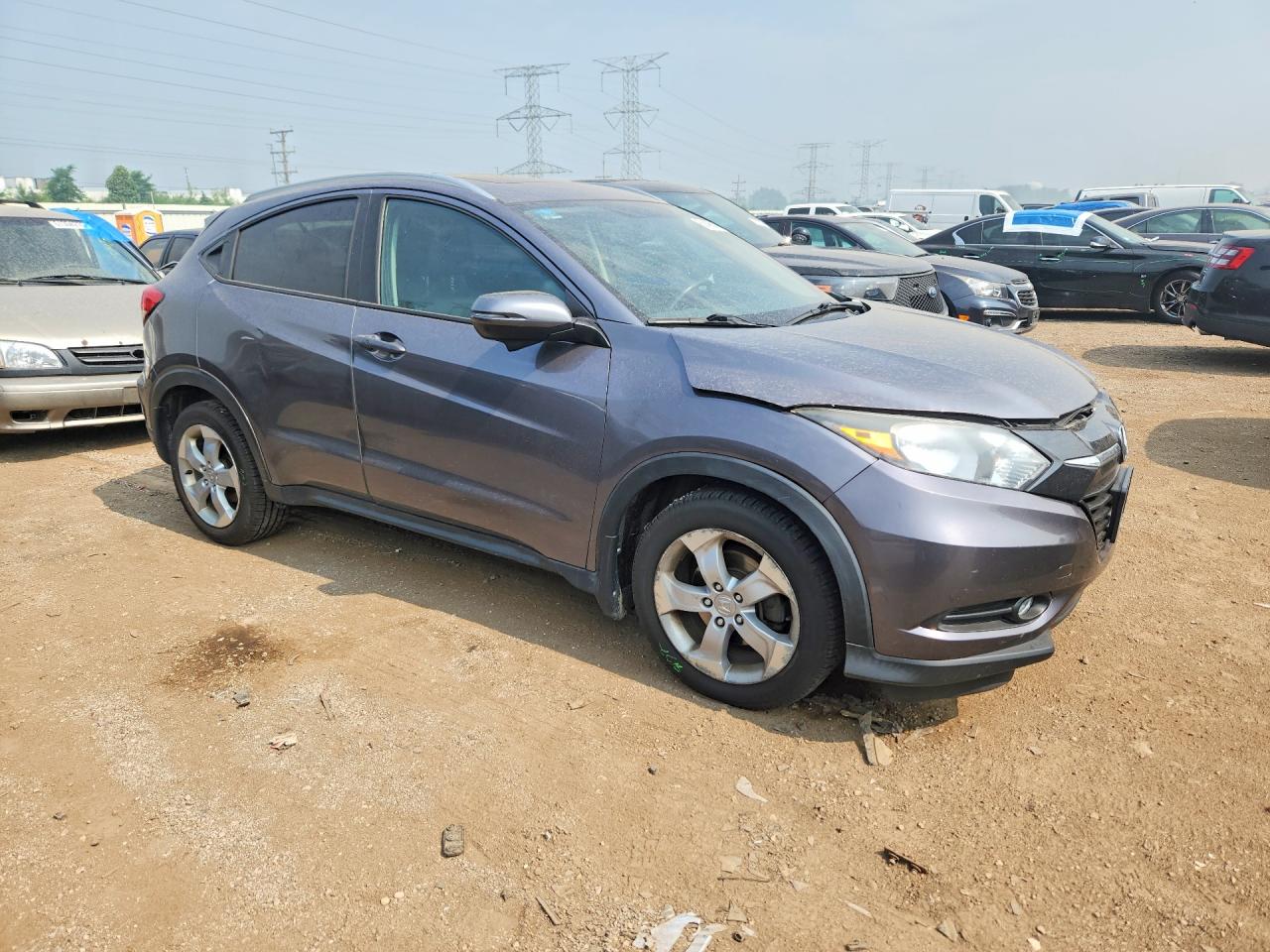 2016 Honda Hr-v Exl Gray vin: 3CZRU6H72GM738450