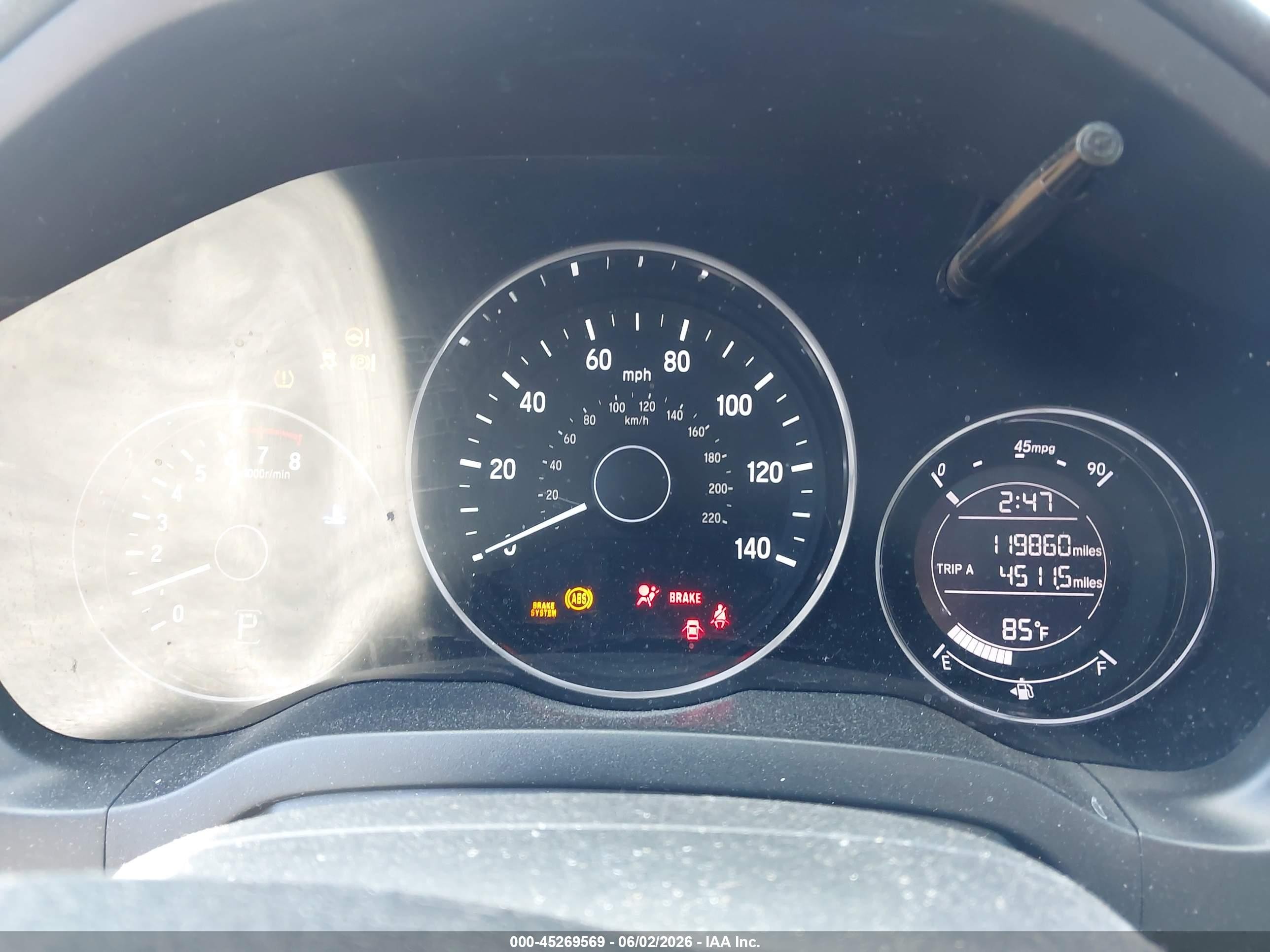 2016 Honda Hr-v Ex-l White vin: 3CZRU6H72GM766426
