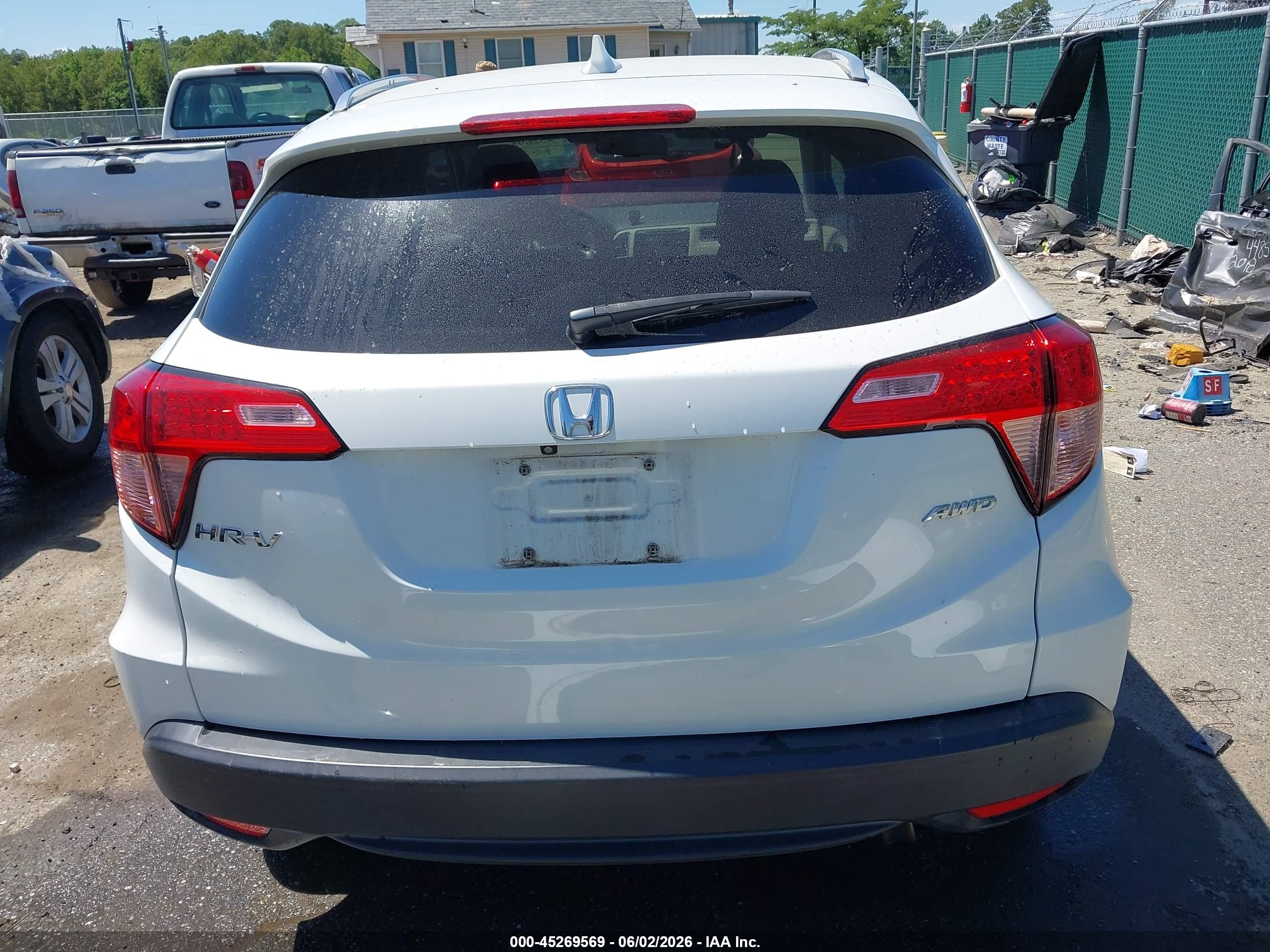 2016 Honda Hr-v Ex-l White vin: 3CZRU6H72GM766426