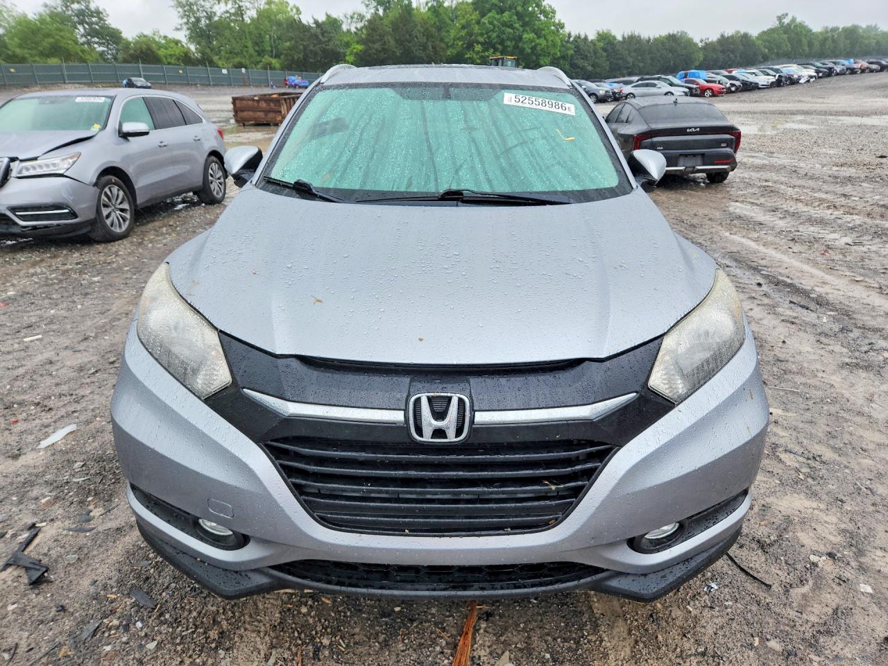 2017 Honda Hr-v Exl Silver vin: 3CZRU6H76HM705629