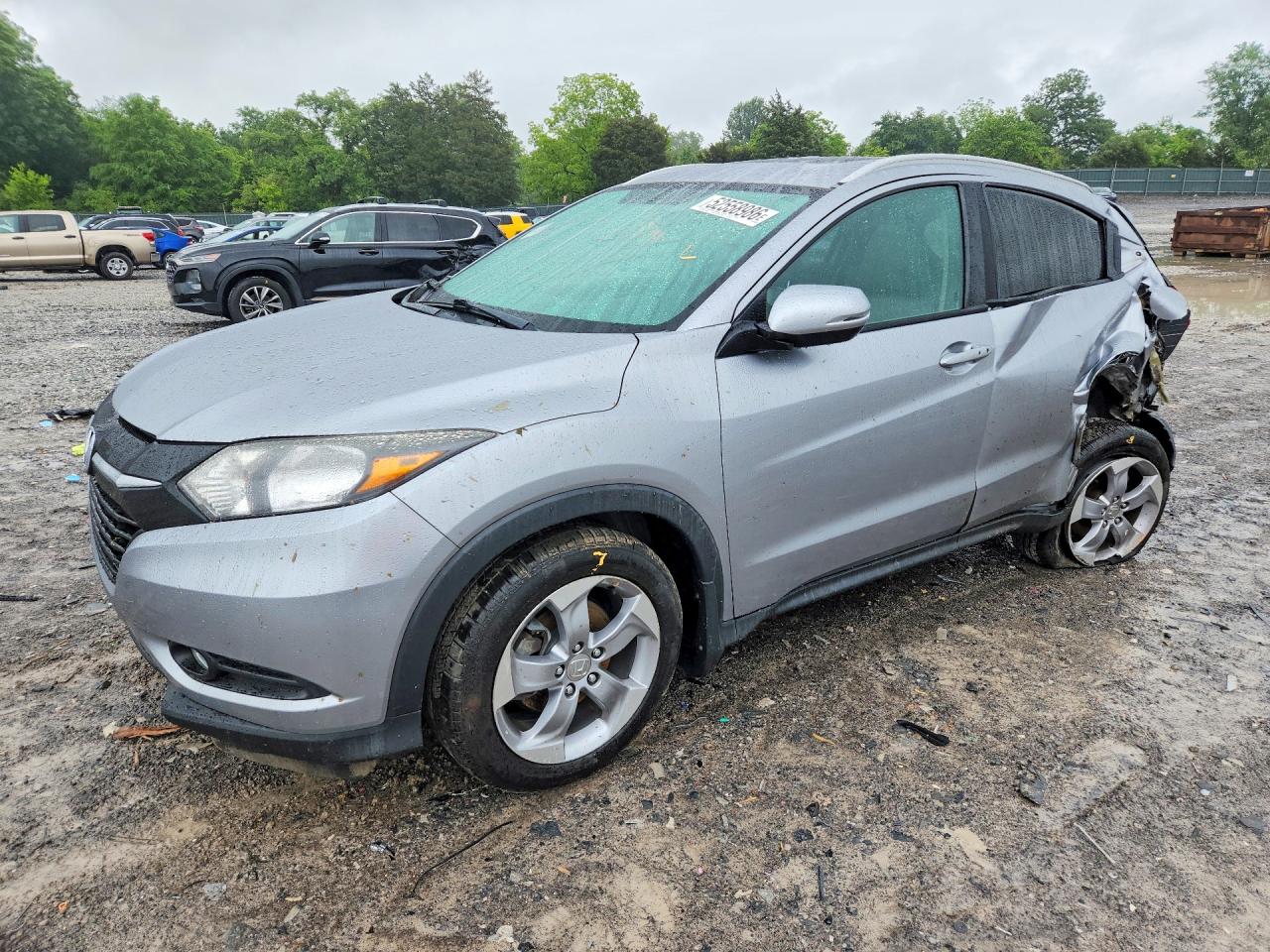 2017 Honda Hr-v Exl Silver vin: 3CZRU6H76HM705629
