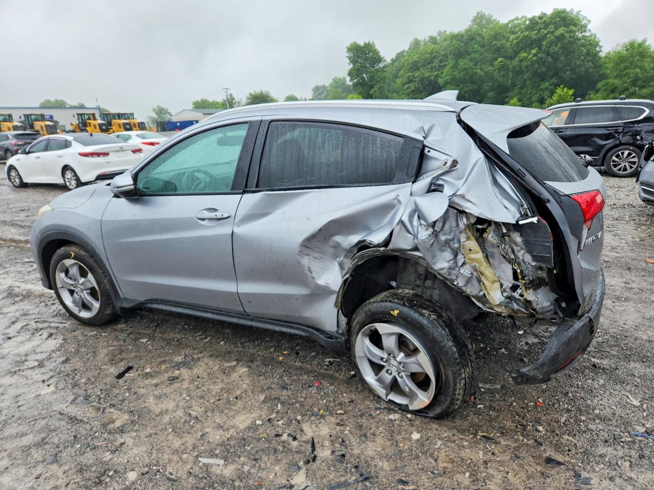 2017 Honda Hr-v Exl Silver vin: 3CZRU6H76HM705629
