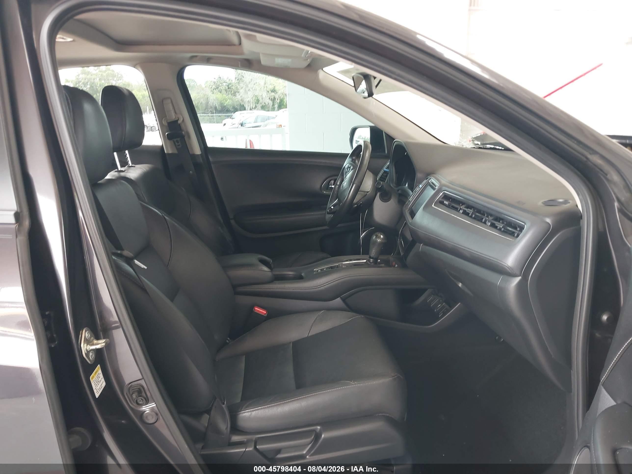 2016 Honda Hr-v Ex-l Gray vin: 3CZRU6H79GM758906