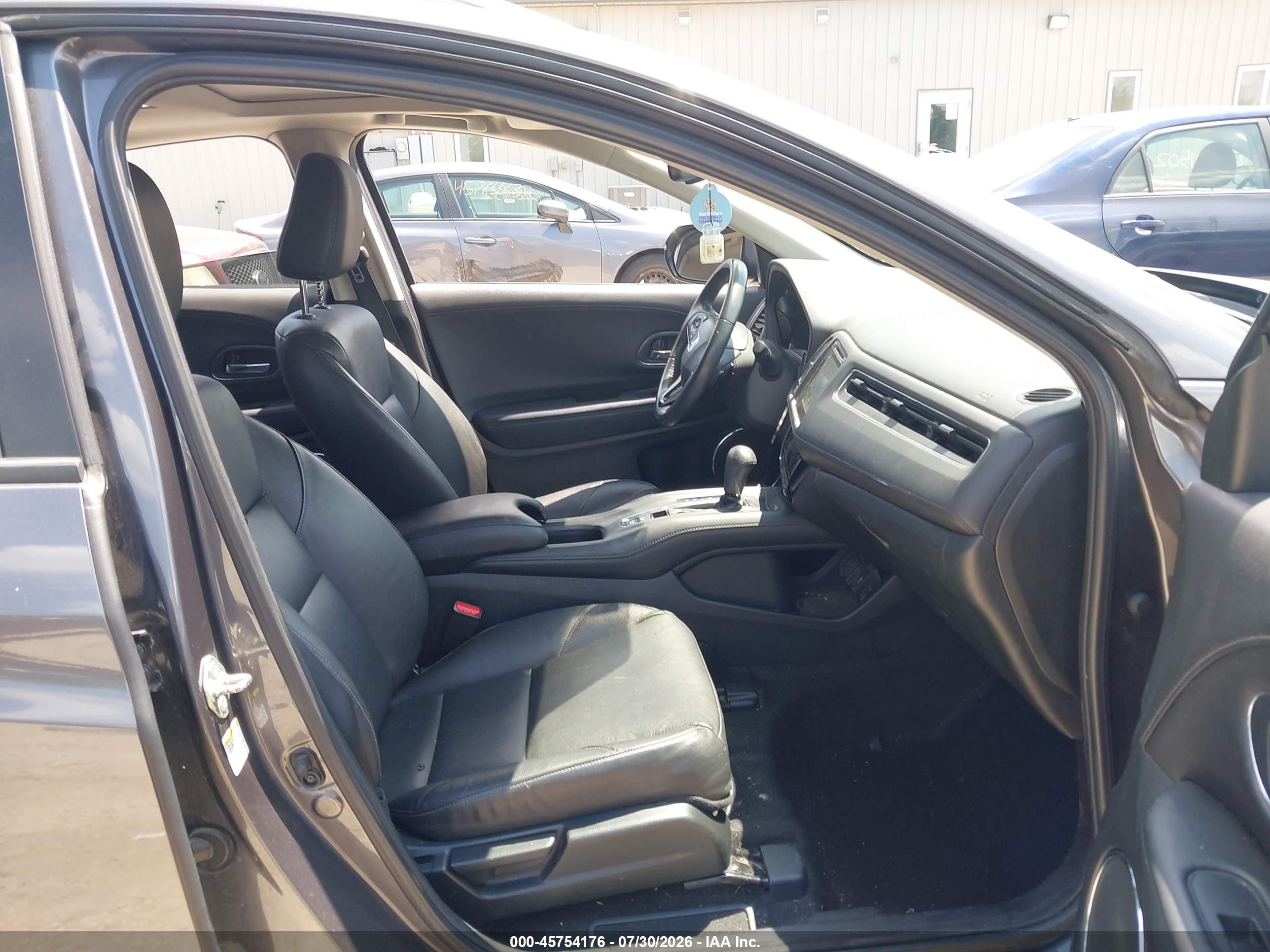 2016 Honda Hr-v Ex-l Gray vin: 3CZRU6H79GM760249