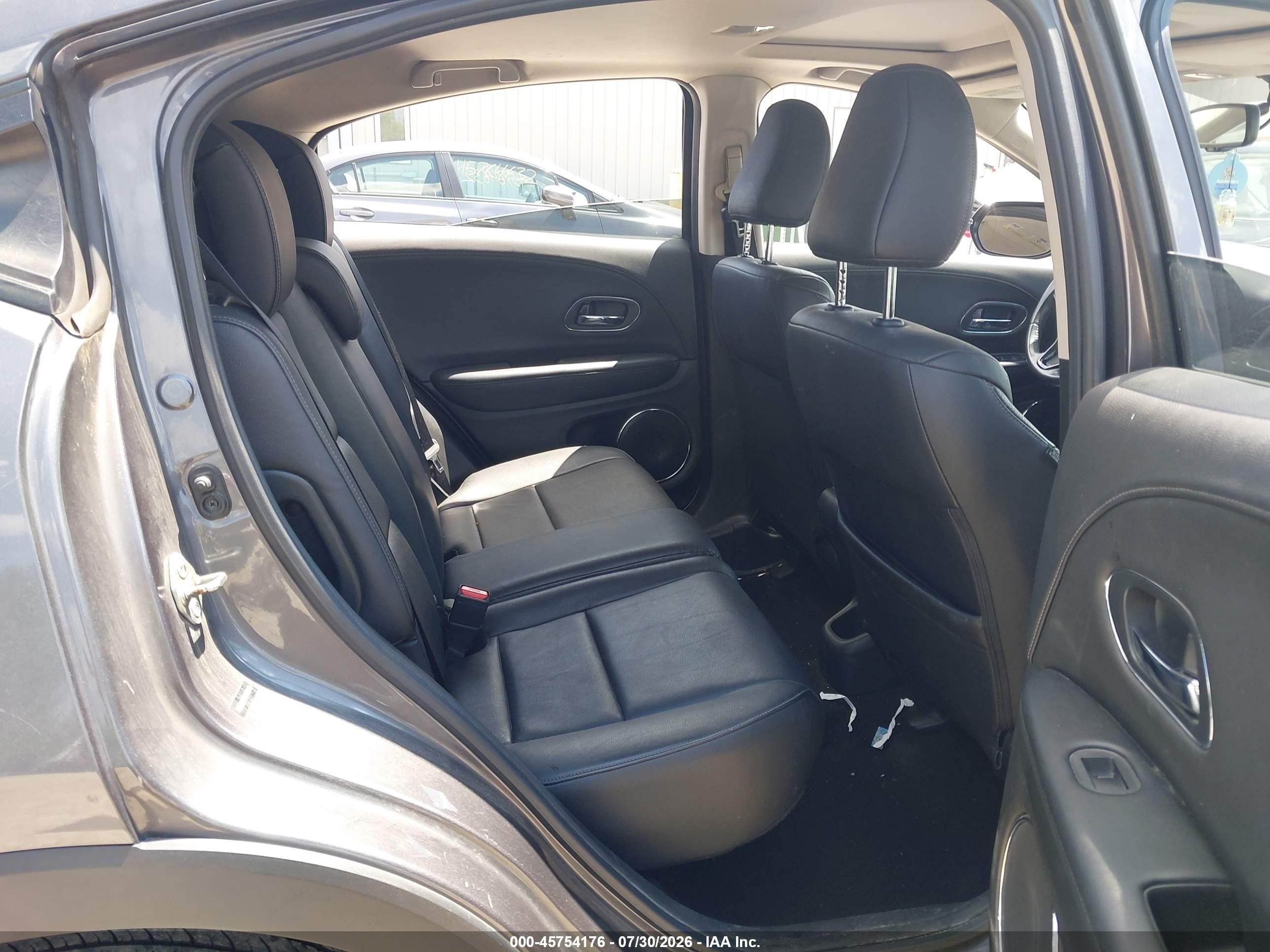 2016 Honda Hr-v Ex-l Gray vin: 3CZRU6H79GM760249