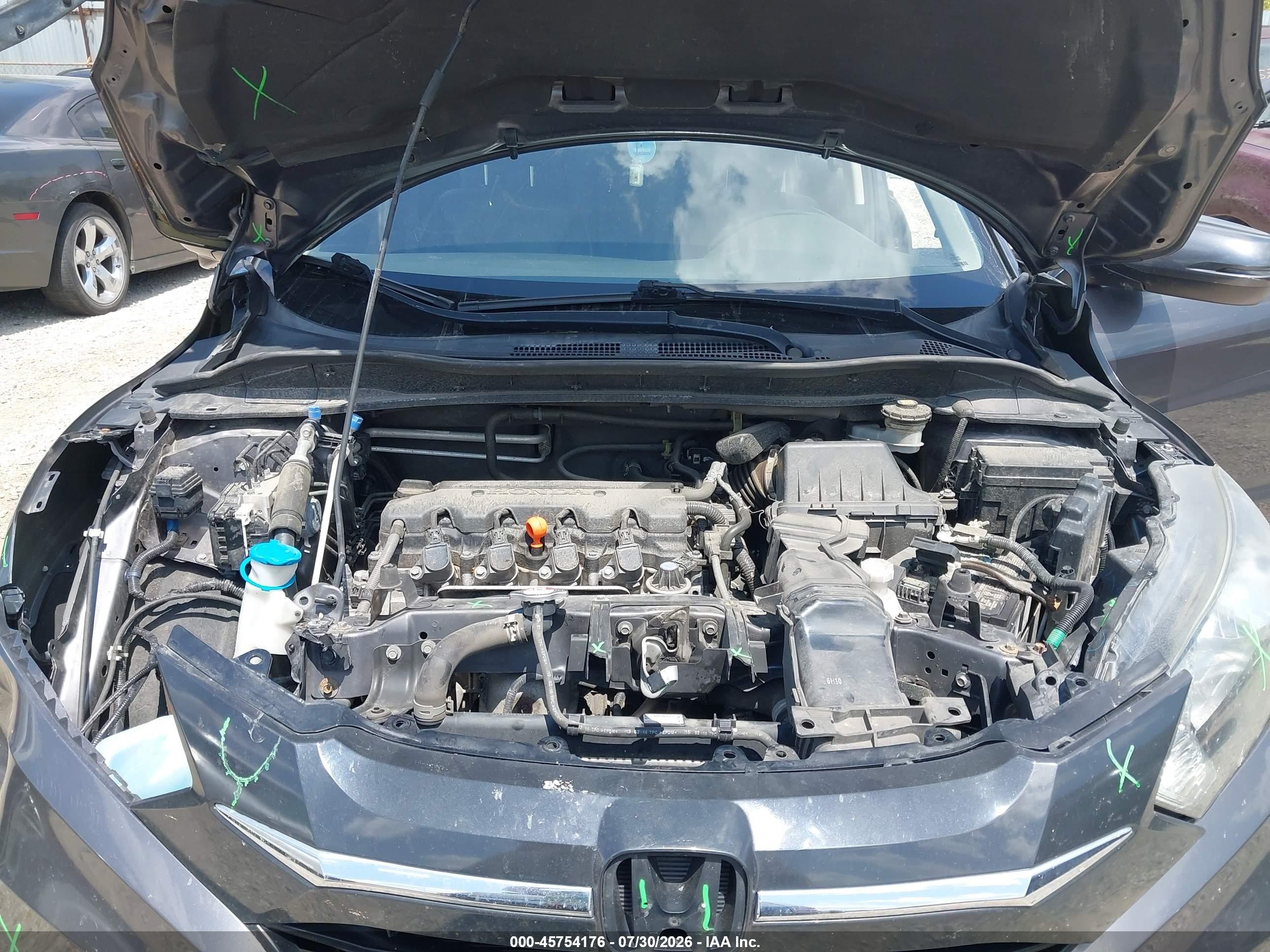 2016 Honda Hr-v Ex-l Gray vin: 3CZRU6H79GM760249