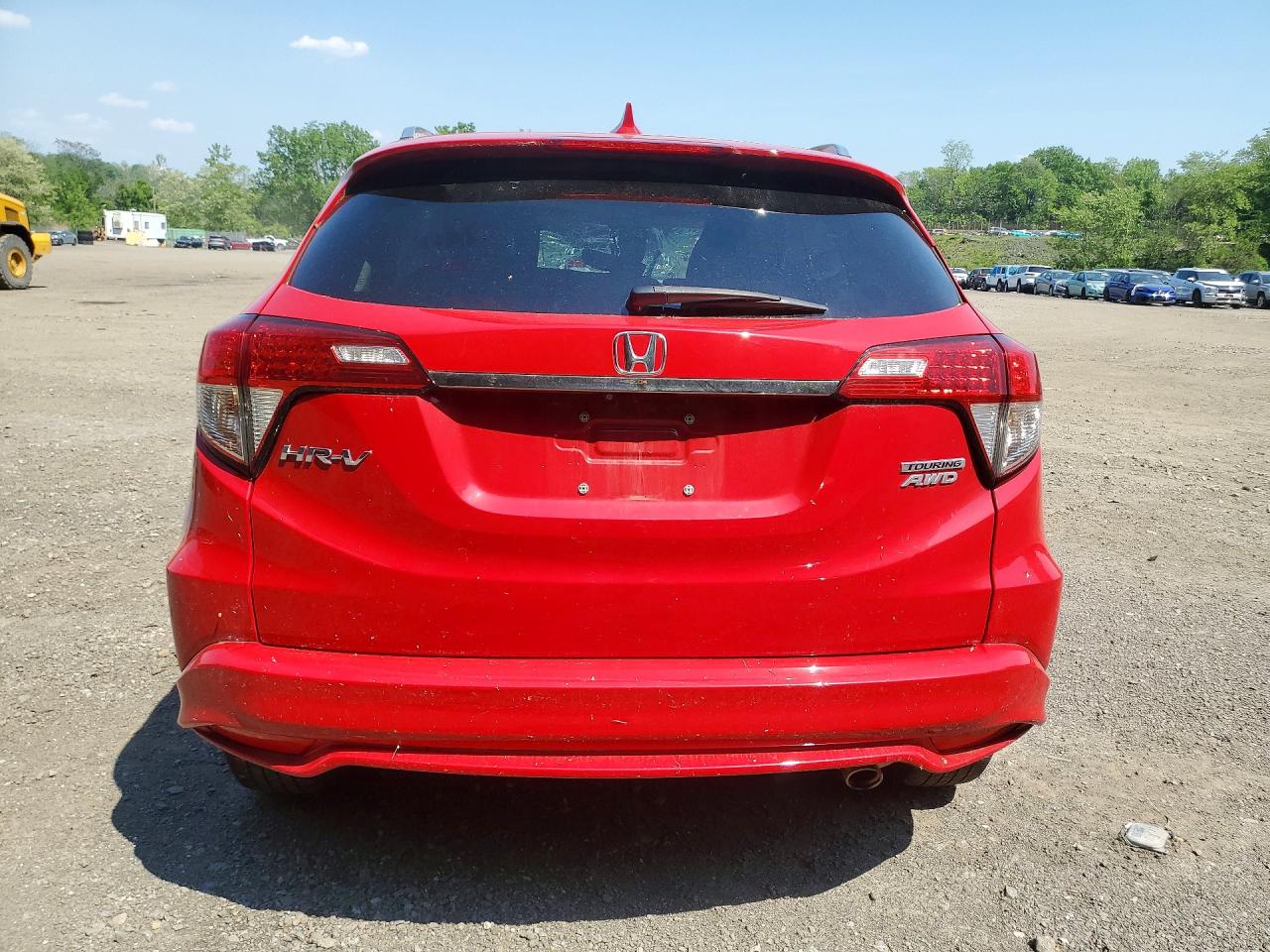 2019 Honda Hr-v Touring Red vin: 3CZRU6H9XKM711197