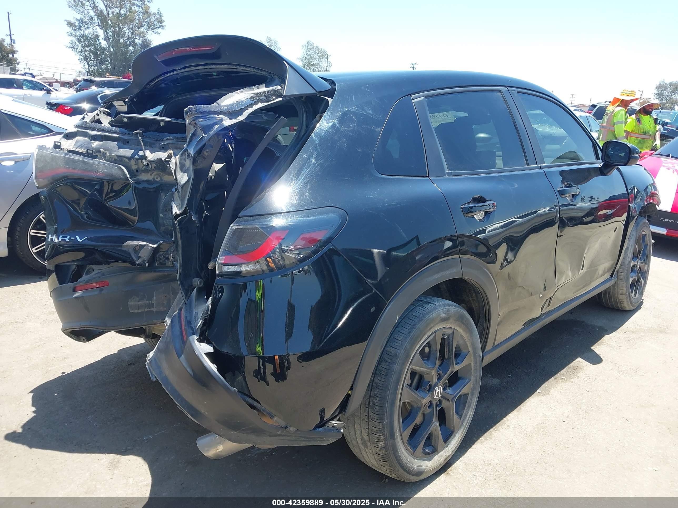 2023 Honda Hr-v 2wd Sport Black vin: 3CZRZ1H50PM731435
