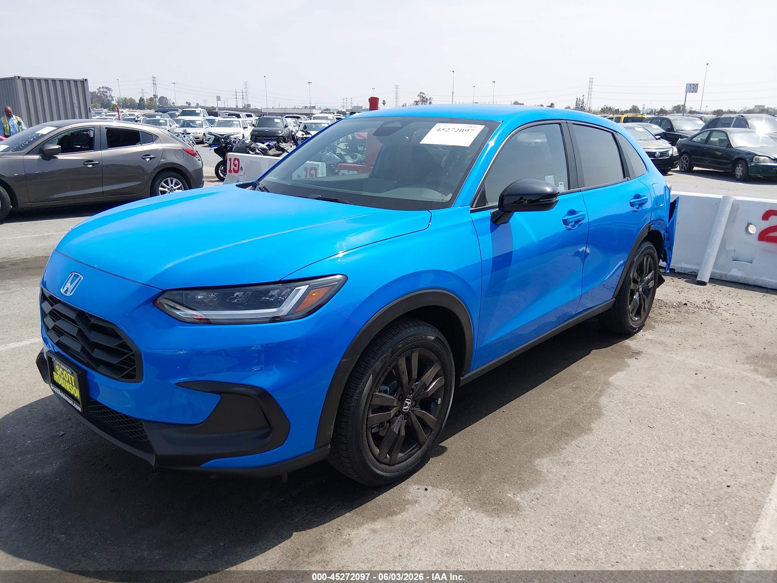 2026 Honda Hr-v 2wd Sport Blue vin: 3CZRZ1H53TM727843