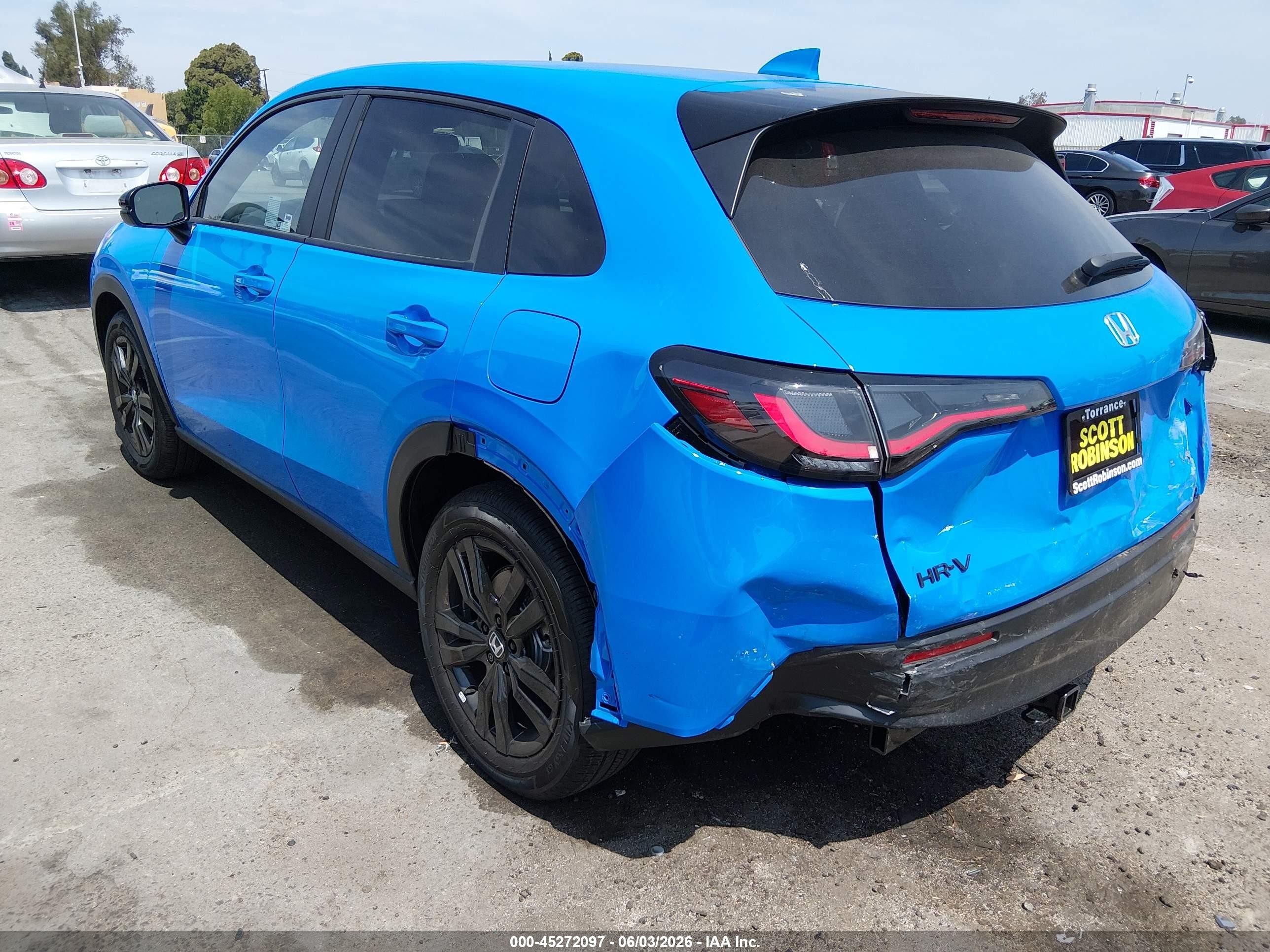 2026 Honda Hr-v 2wd Sport Blue vin: 3CZRZ1H53TM727843