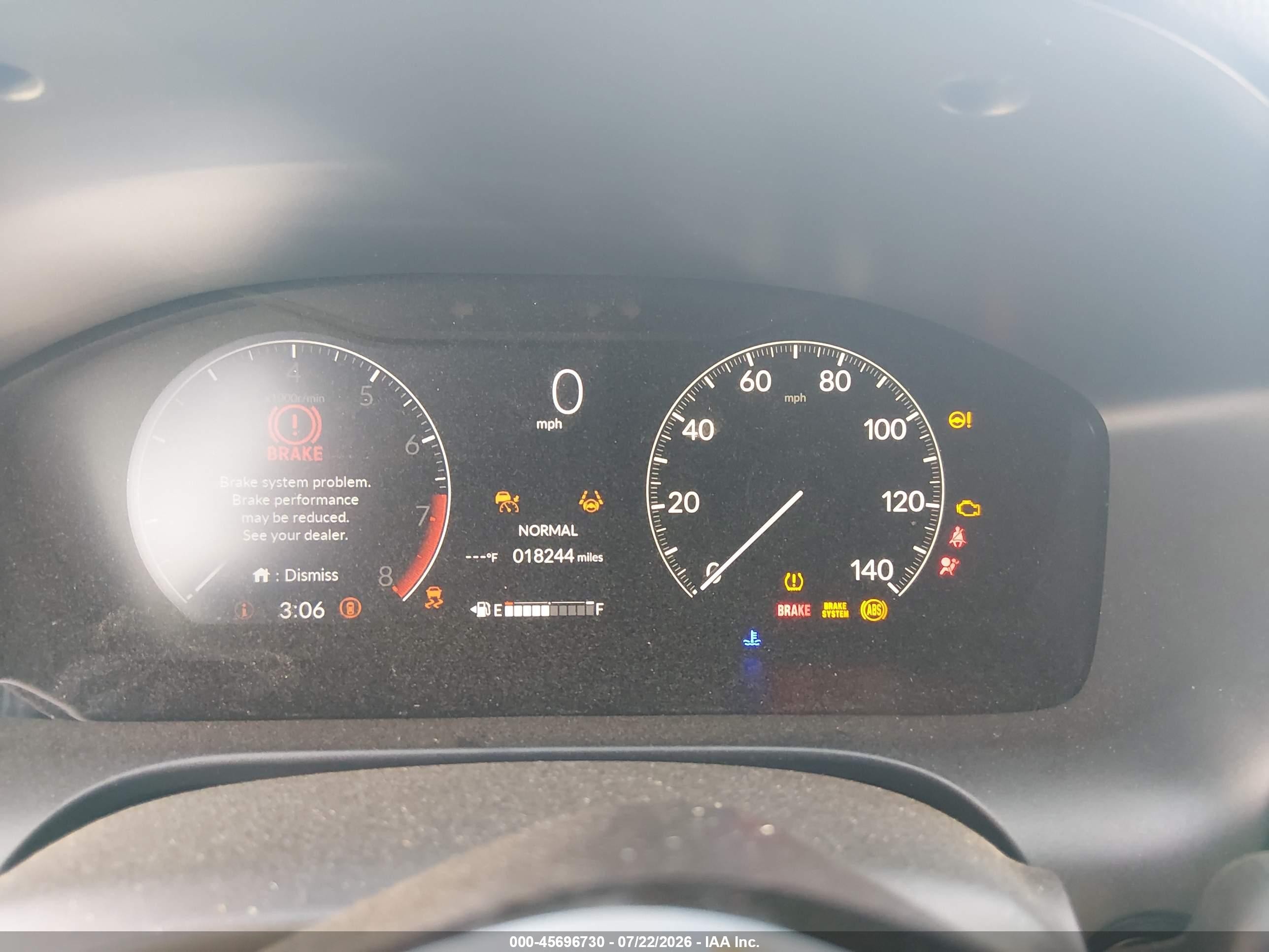 2024 Honda Hr-v   Серый vin: 3CZRZ1H56RM743446